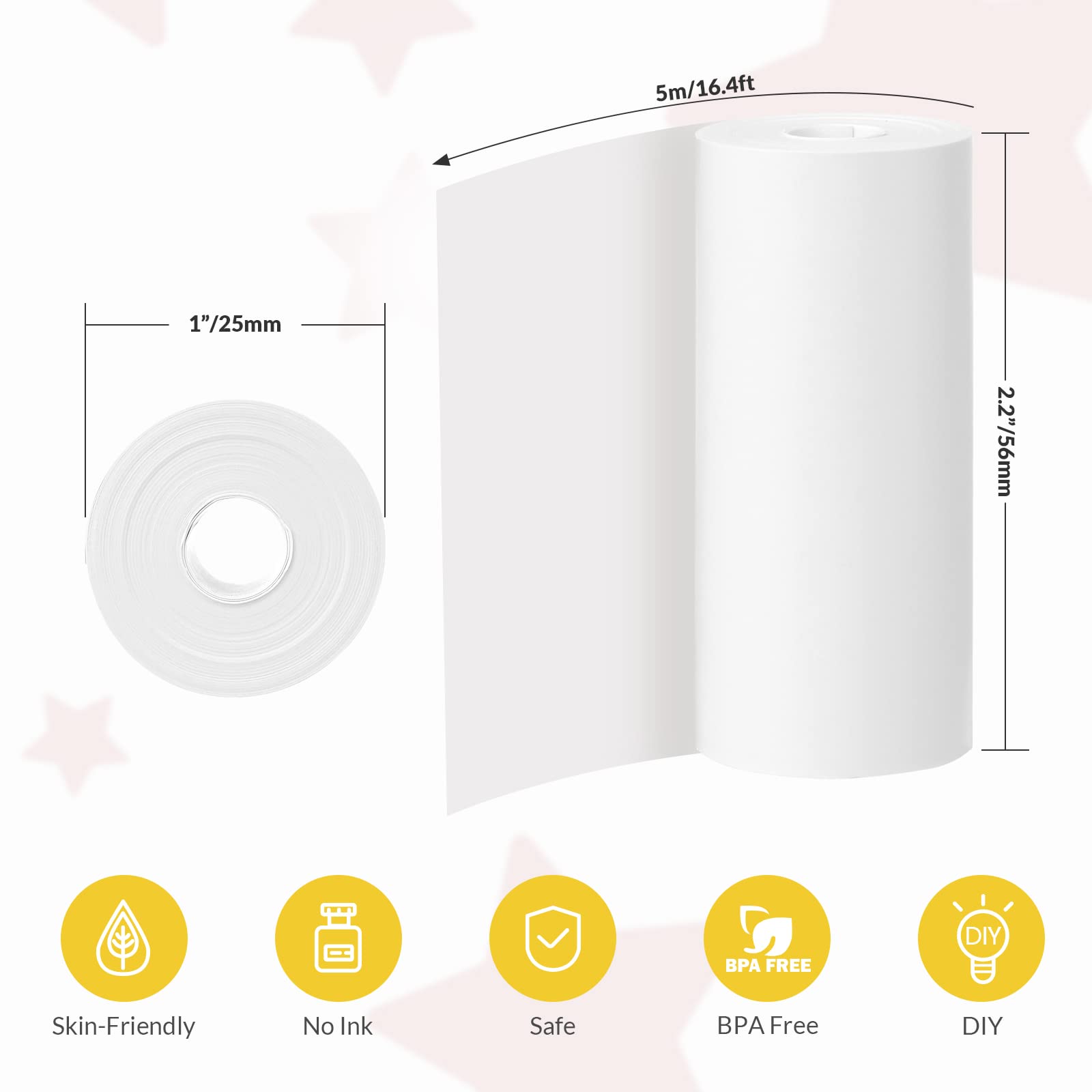 Foto 3 pulgar | Papel De Impresión De Repuesto Mafiti, 10 Rollos, Para Cámara Instantánea Para Niños - Venta Internacional.