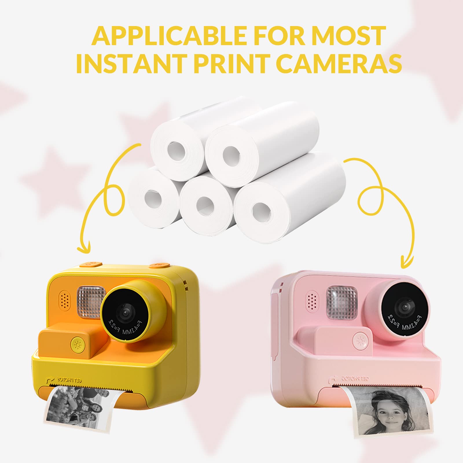 Foto 4 pulgar | Papel De Impresión De Repuesto Mafiti, 10 Rollos, Para Cámara Instantánea Para Niños - Venta Internacional.