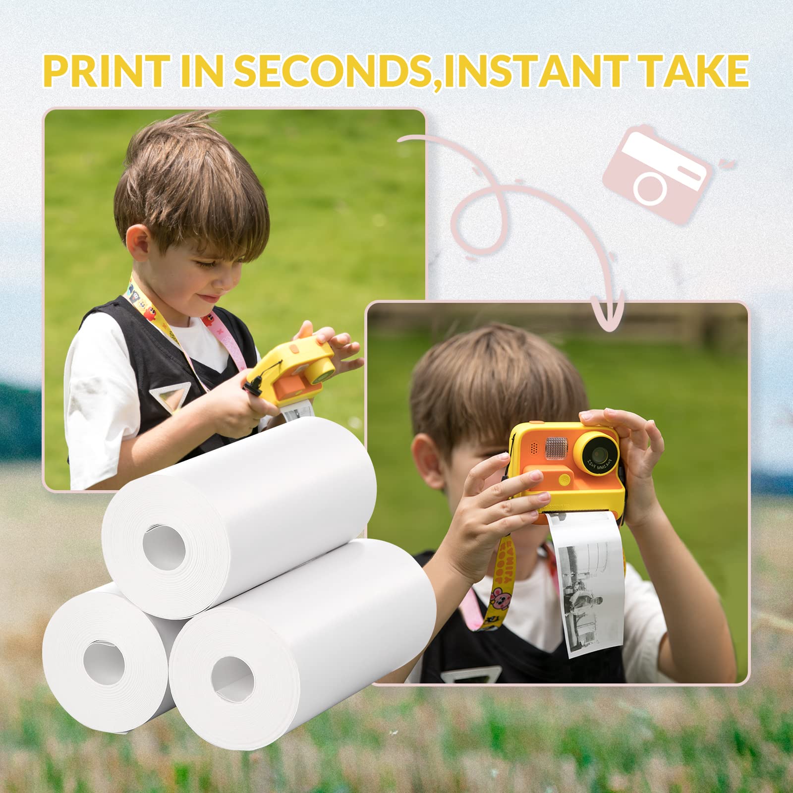 Foto 5 | Papel De Impresión De Repuesto Mafiti, 10 Rollos, Para Cámara Instantánea Para Niños - Venta Internacional.