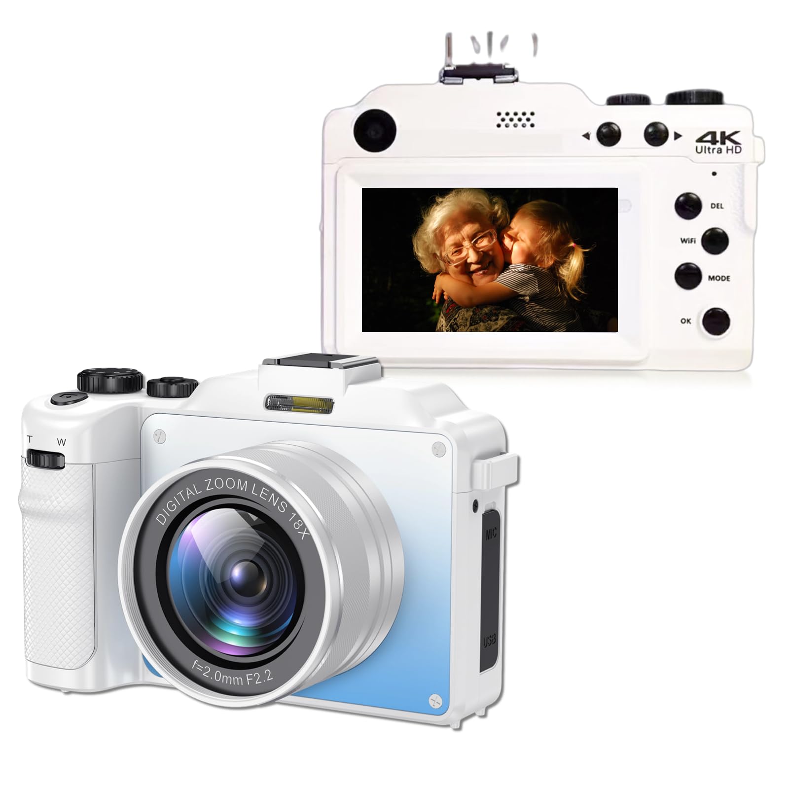 Foto 1 | Cámara Digital Yoidesu 4k, 48 Mp, Zoom 18x, Vídeo Full Hd De 3.0 Pulgadas - Venta Internacional.