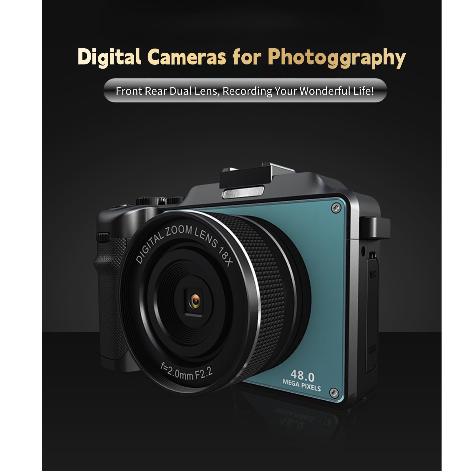 Foto 3 pulgar | Cámara Digital Yoidesu 4k, 48 Mp, Zoom 18x, Vídeo Full Hd De 3.0 Pulgadas - Venta Internacional.