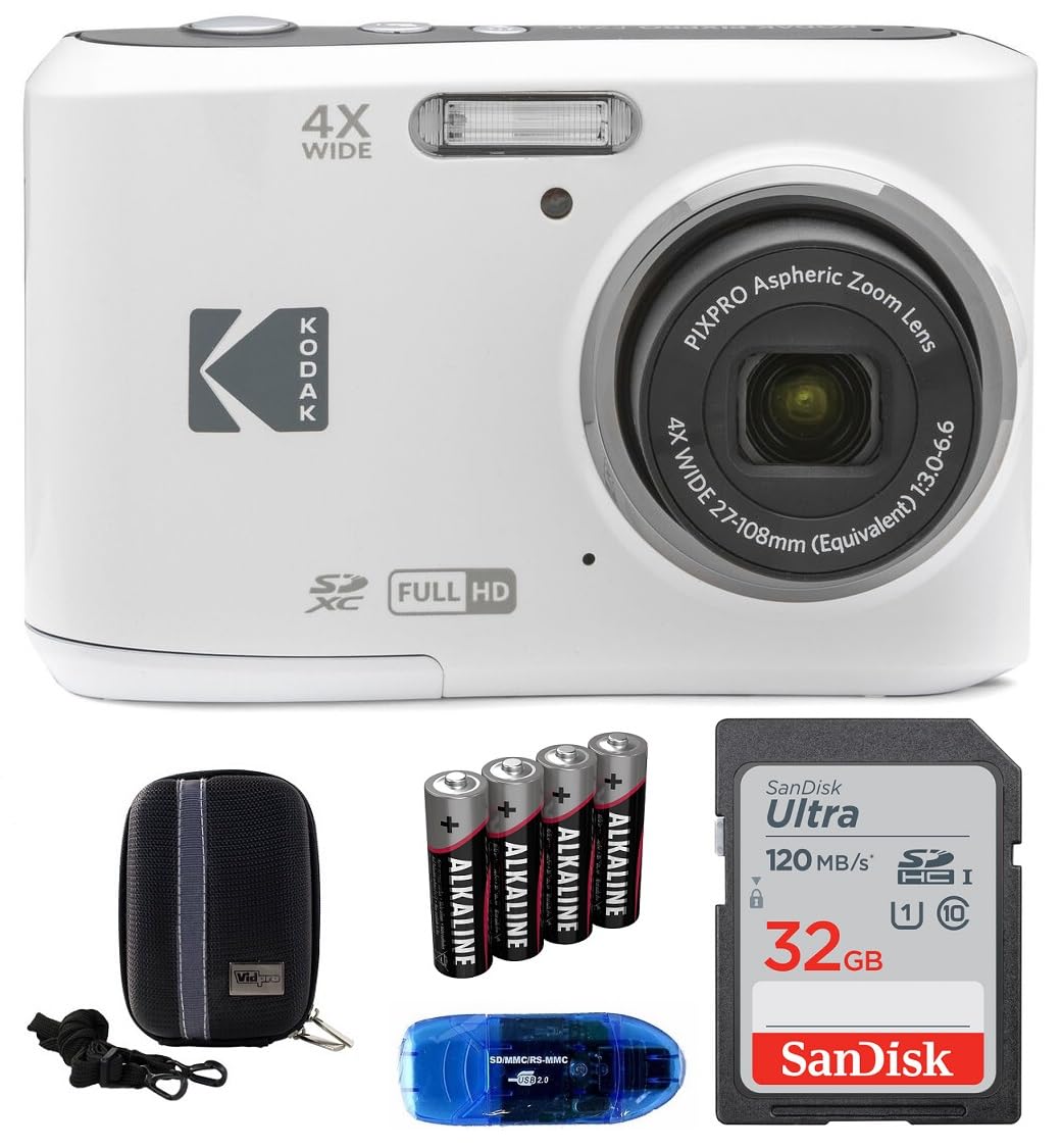 Foto 2 pulgar | Cámara Digital Kodak Pixpro Fz45 Con Tarjeta De Memoria De 32 Gb Blanca - Venta Internacional.