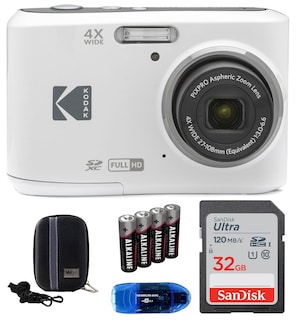 Foto 1 | Cámara Digital Kodak Pixpro Fz45 Con Tarjeta De Memoria De 32 Gb Blanca - Venta Internacional.