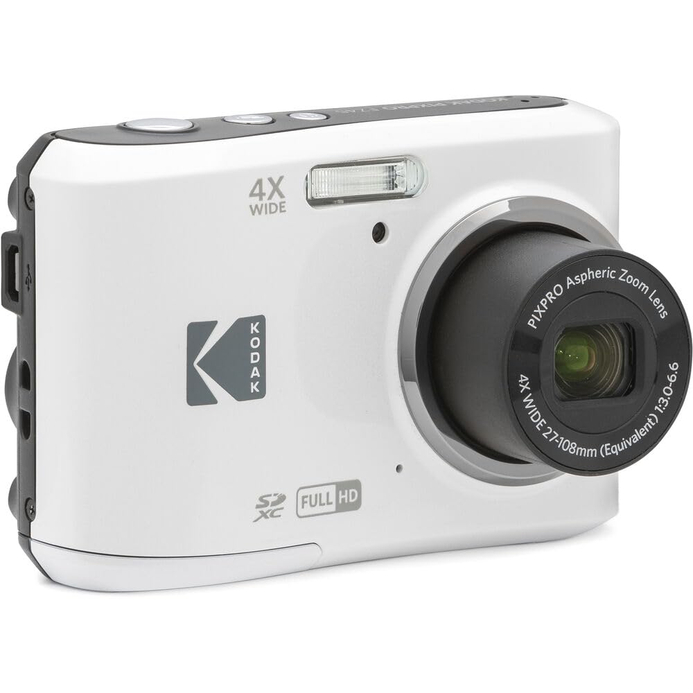 Foto 6 pulgar | Cámara Digital Kodak Pixpro Fz45 Con Tarjeta De Memoria De 32 Gb Blanca - Venta Internacional.