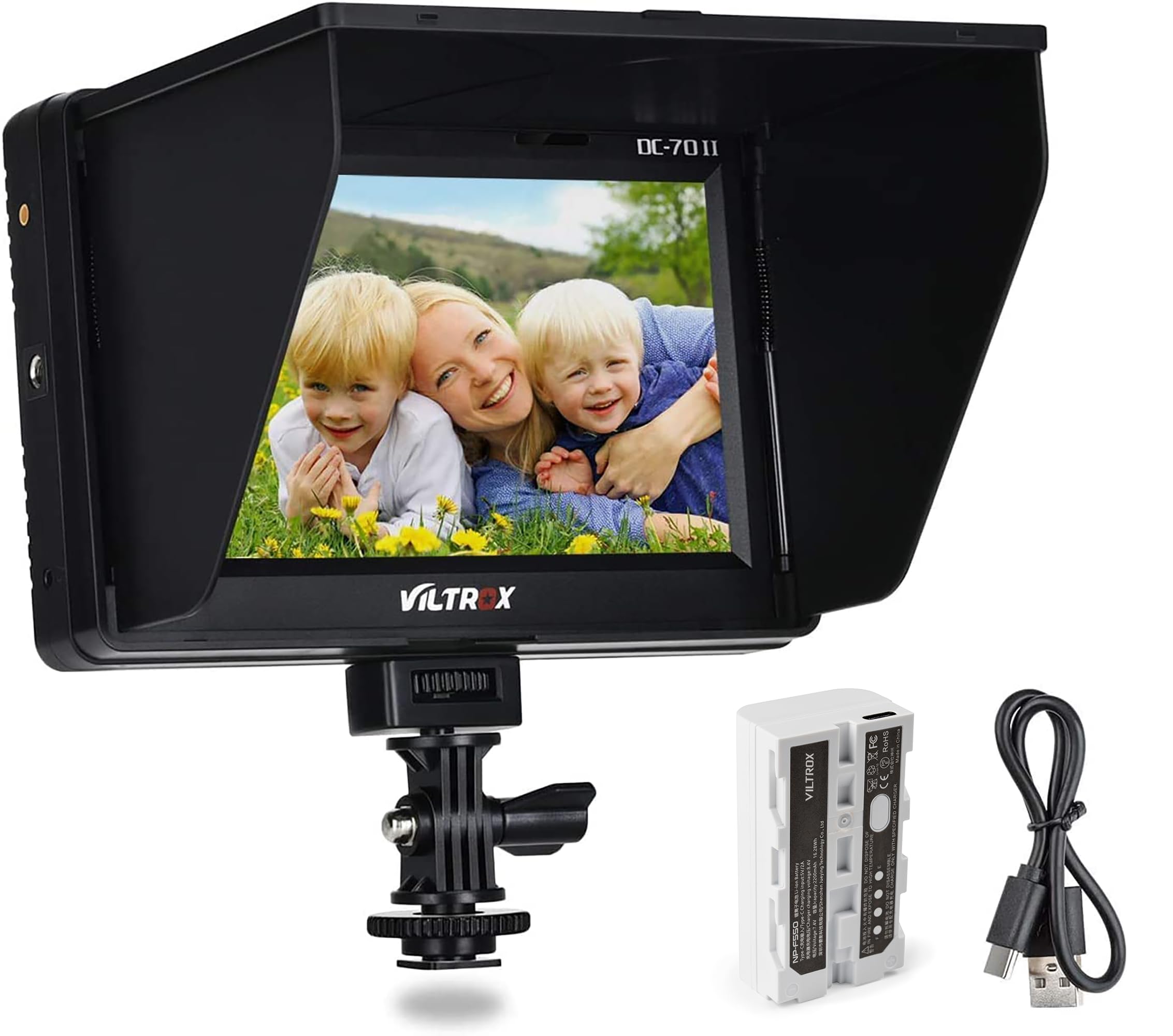 Foto 2 pulgar | Monitor De Campo Viltrox Dc-70 Ii Hdmi 4k De 7 Pulgadas Con Parasol - Venta Internacional.