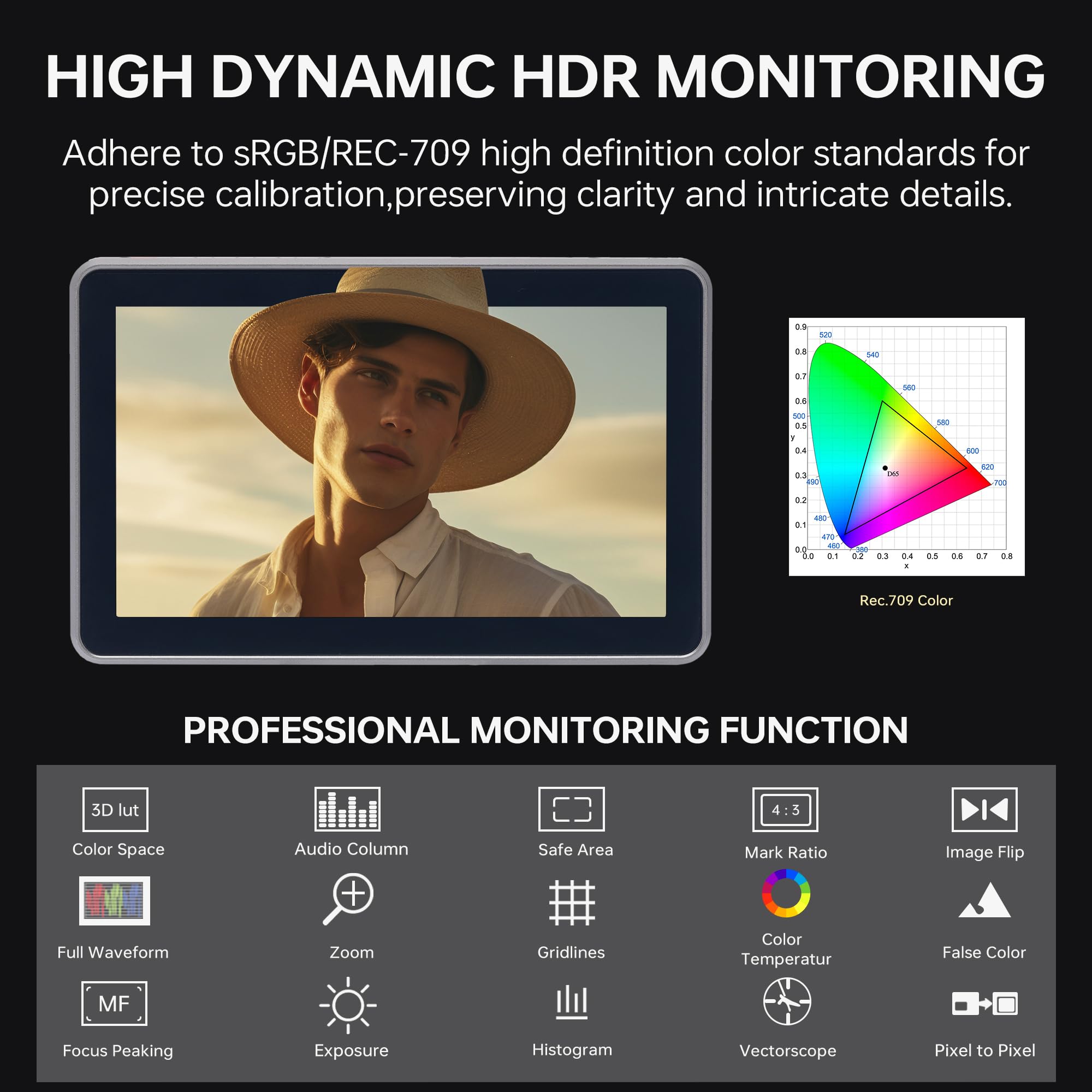 Foto 6 pulgar | Monitor De Campo Con Cámara Viltrox Dc-x3 De 6 Pulgadas, 4k Hdmi 1.4/3g-sdi - Venta Internacional.