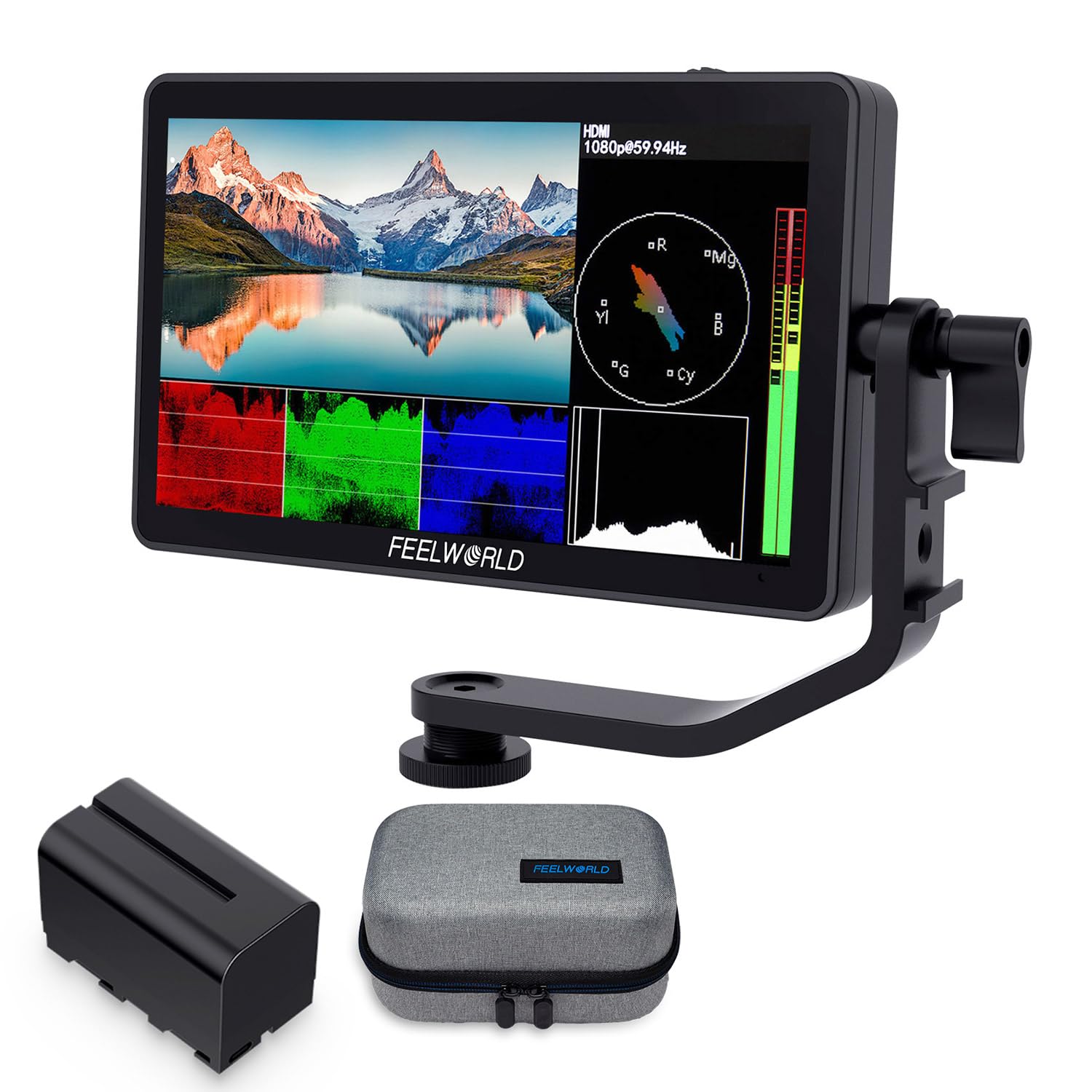 Foto 1 | Cámara Y Monitor De Campo Feelworld F6 Plus V2 De 6 Pulgadas Con Batería - Venta Internacional.