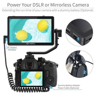 Foto 7 | Cámara Y Monitor De Campo Feelworld F6 Plus V2 De 6 Pulgadas Con Batería - Venta Internacional.