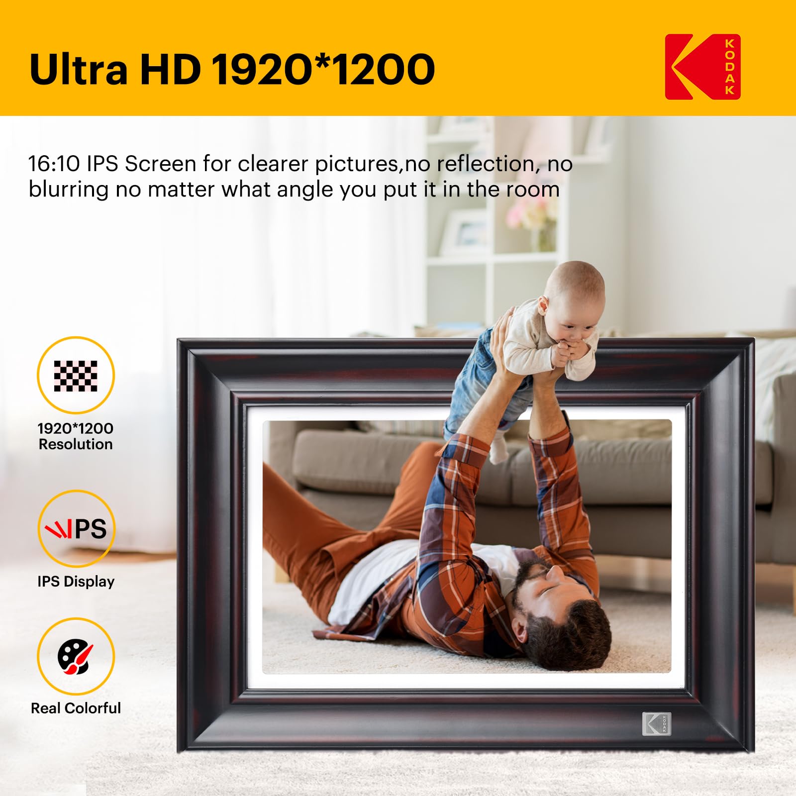 Foto 3 | Marco Digital Kodak Wifi 10.1'' 1920x1200 Hd 32gb - Venta Internacional.