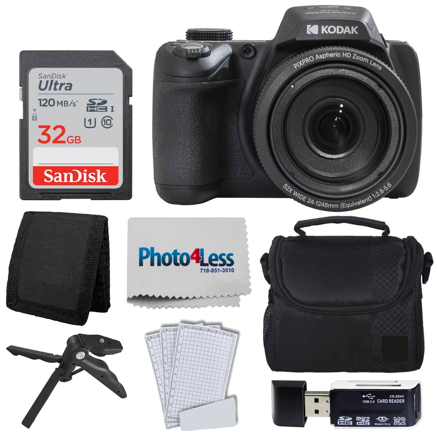 Foto 1 | Cámara Digital Kodak Pixpro Az528 16mp 52x Zoom Negra - Venta Internacional.