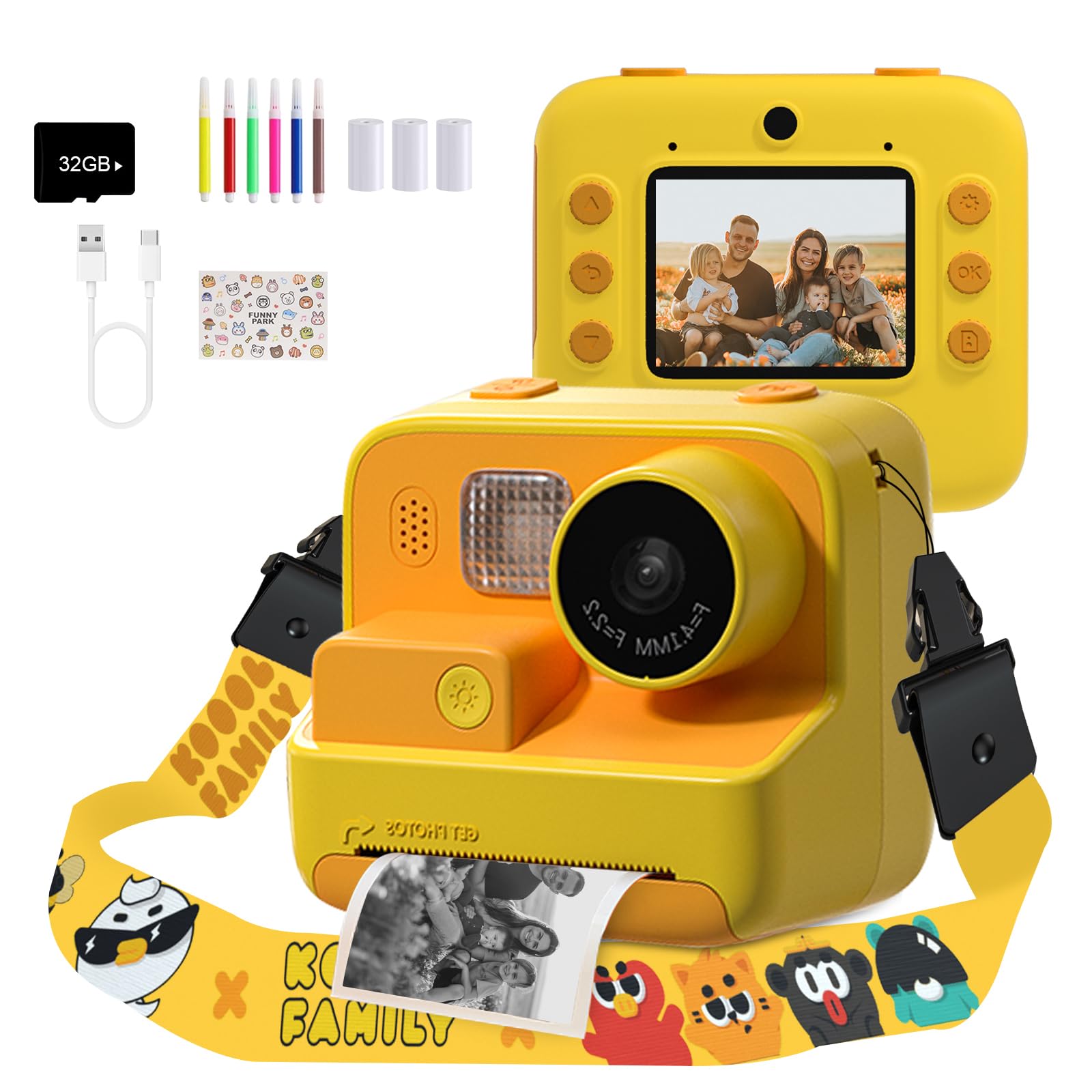 Foto 2 pulgar | Cámara Mafiti Kids Instant Print, 48 Mp, Vídeo Para Selfies Y 1080p - Venta Internacional.
