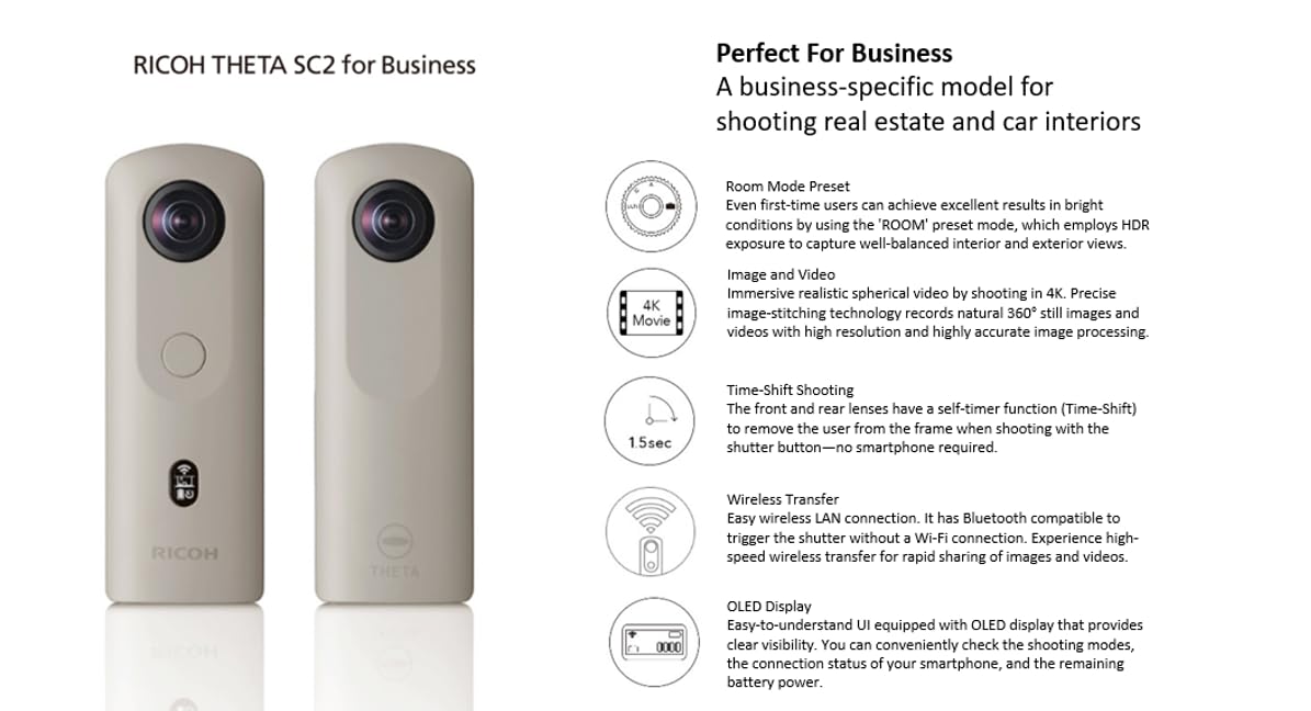 Foto 7 pulgar | Cámara 360° Ricoh Theta Sc2 Business Edition - Venta Internacional.