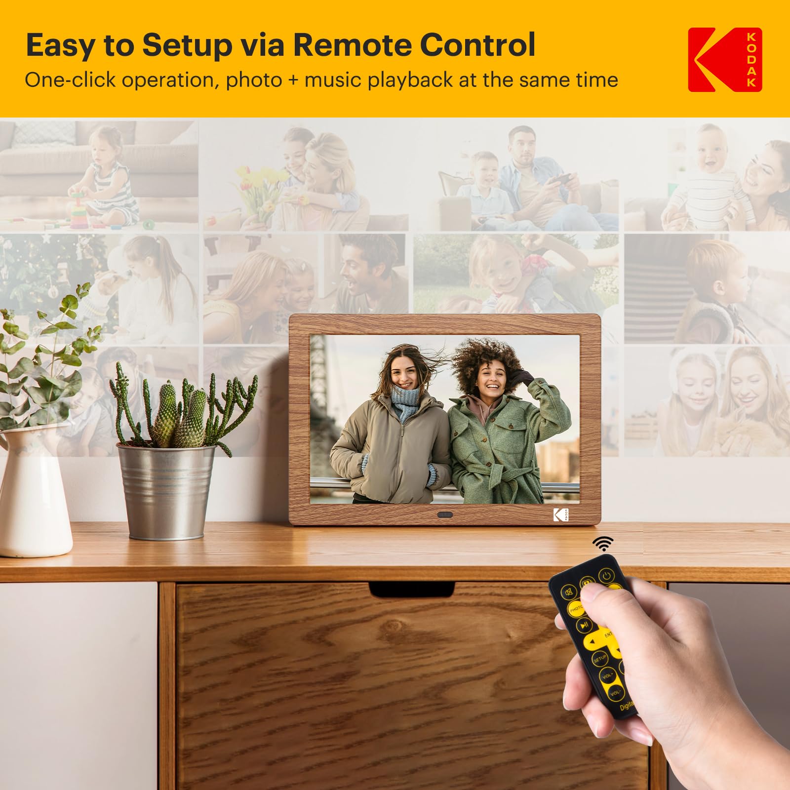Foto 4 | Marco De Fotos Digital Kodak Con Pantalla Hd De 8 Pulgadas Y 1280x800 - Venta Internacional.