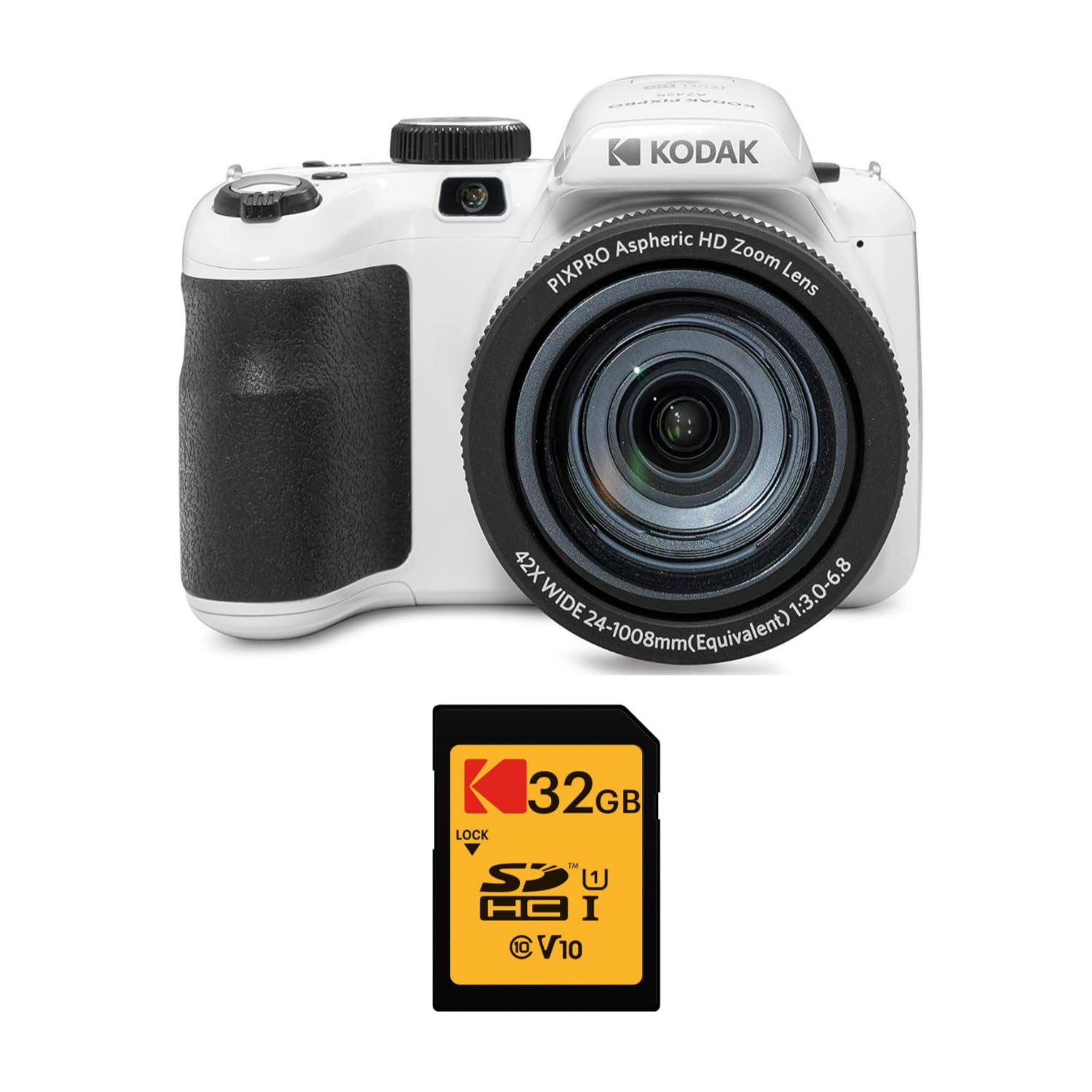 Foto 2 pulgar | Cámara Digital Kodak Pixpro Az425 Astro Zoom 20mp Blanca - Venta Internacional.