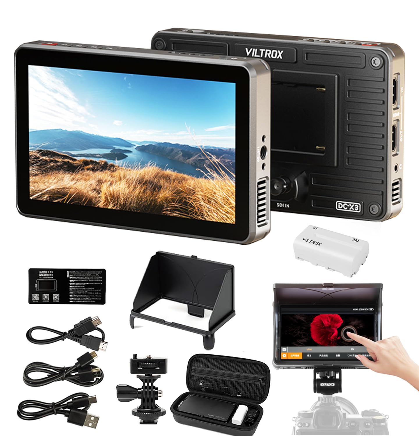 Foto 2 pulgar | Cámara Y Monitor De Campo Viltrox Dc-x3 2000nit 4k Hdmi/sdi De 6 Pulgadas - Venta Internacional.