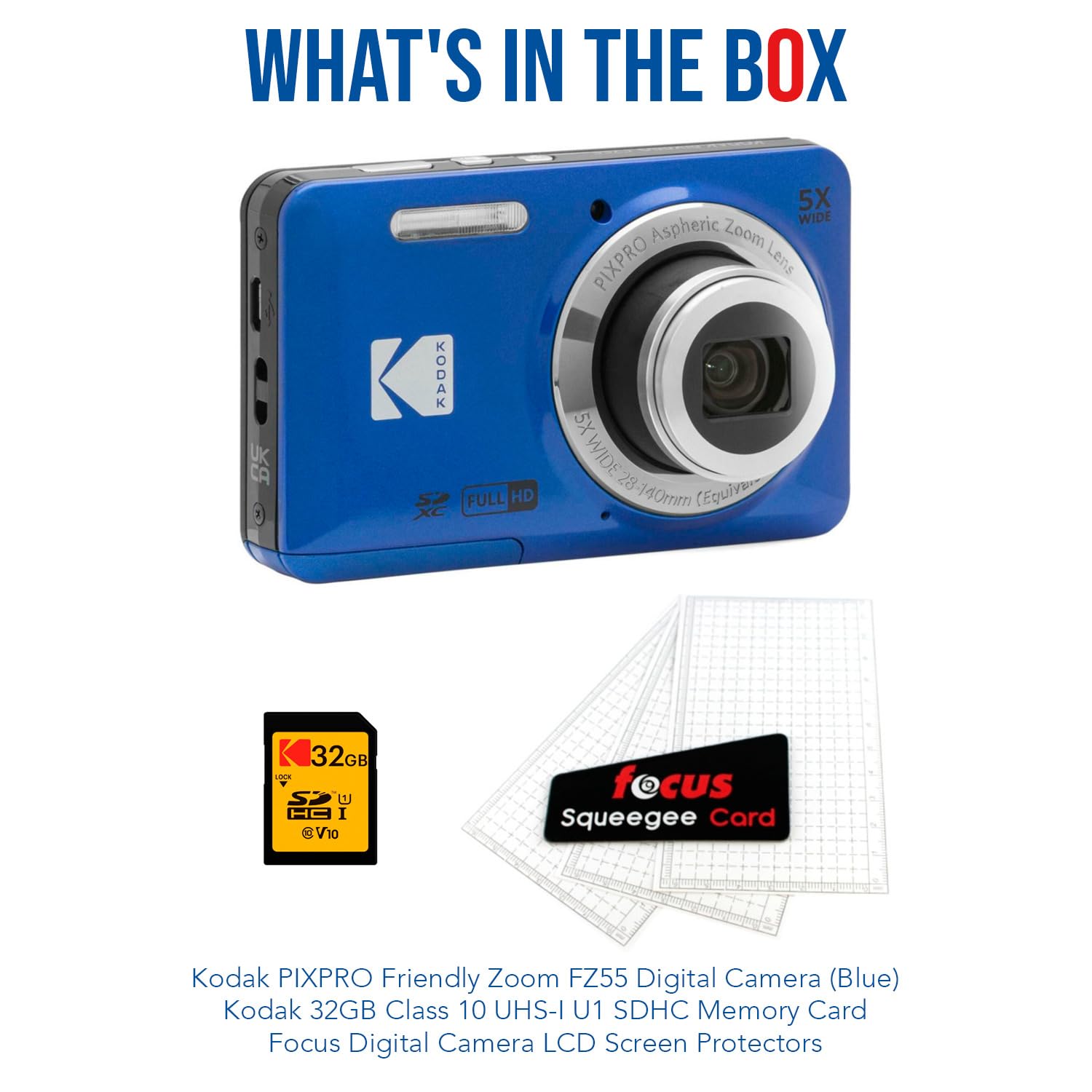 Foto 7 | Cámara Digital Kodak Pixpro Friendly Zoom Fz55 (azul) - Venta Internacional.