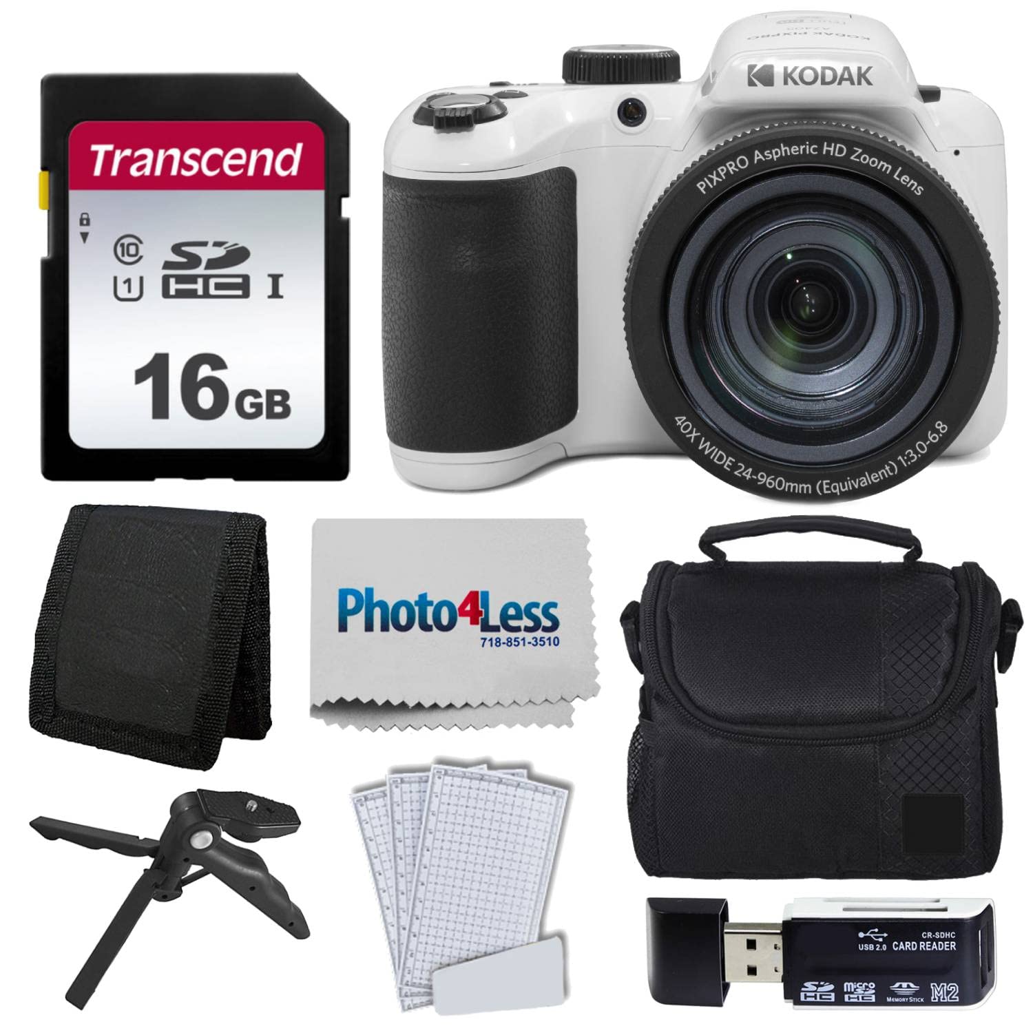 Foto 1 | Cámara Digital Kodak Pixpro Az405 20mp 40x Zoom Blanca - Venta Internacional.