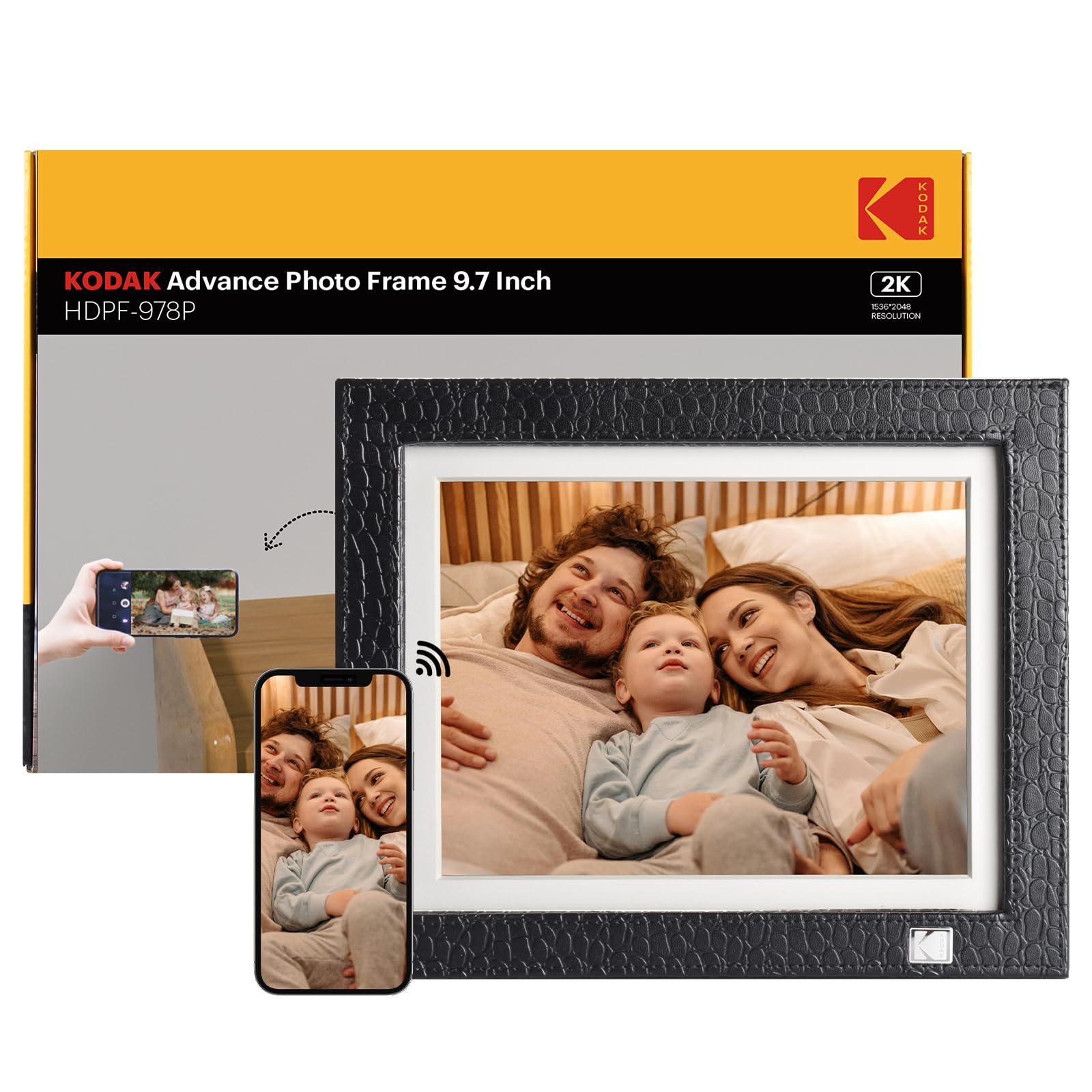 Foto 1 | Marco De Fotos Digital Kodak, Pantalla Táctil 2k De 9,7 Pulgadas, 32 Gb, Wifi - Venta Internacional.