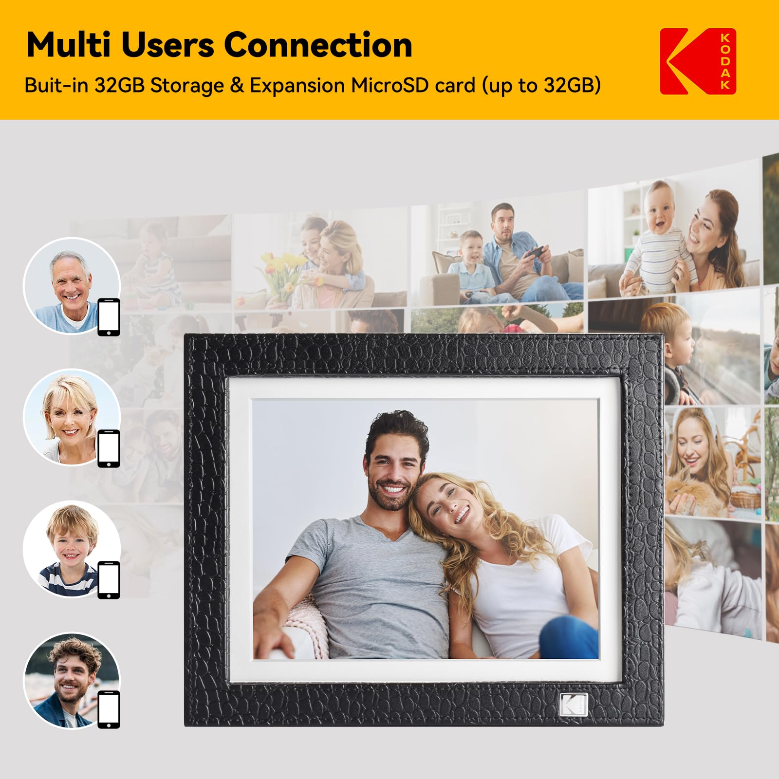 Foto 4 | Marco De Fotos Digital Kodak, Pantalla Táctil 2k De 9,7 Pulgadas, 32 Gb, Wifi - Venta Internacional.