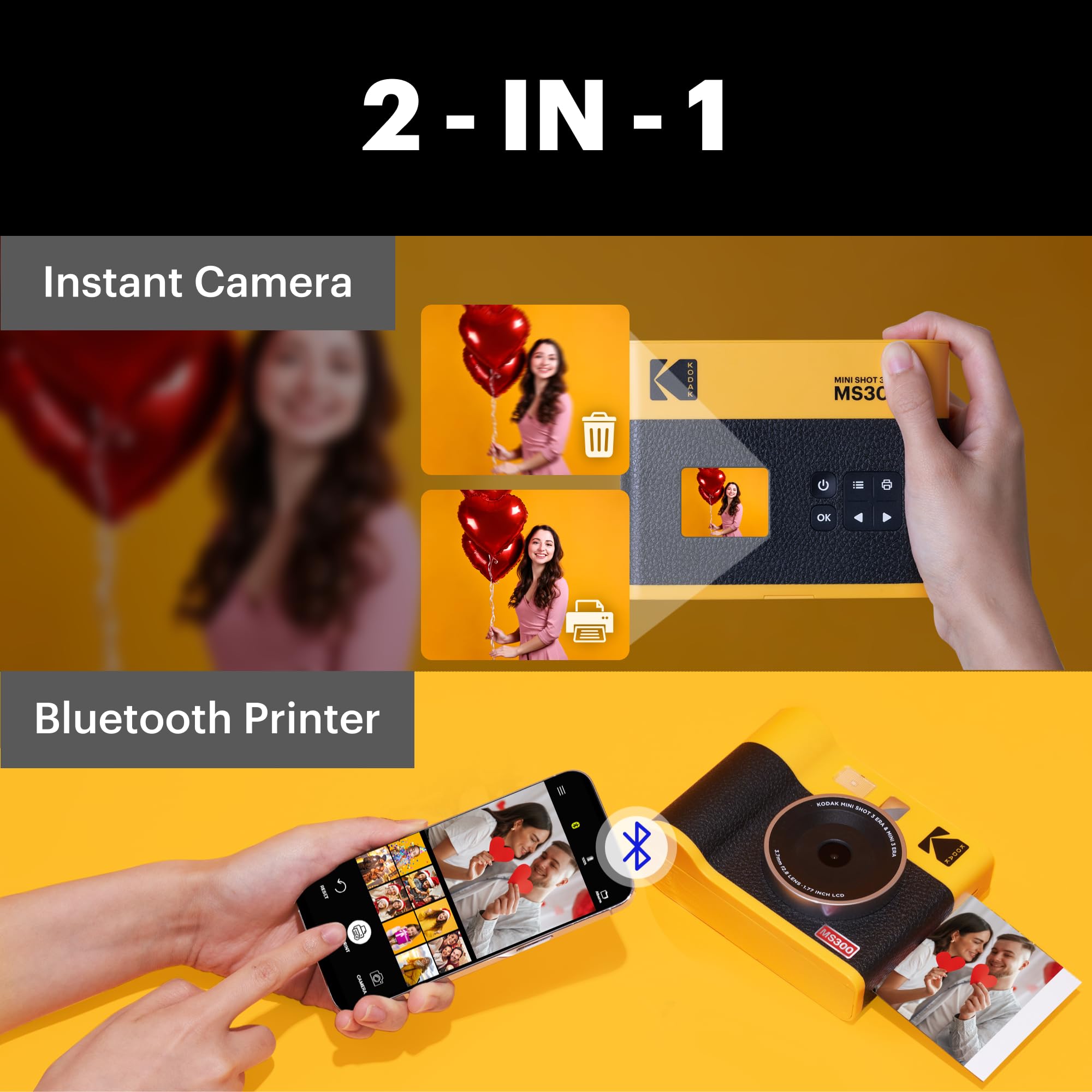 Foto 2 | Cámara Instantánea E Impresora Fotográfica Kodak Mini Shot 3 Era - Venta Internacional.