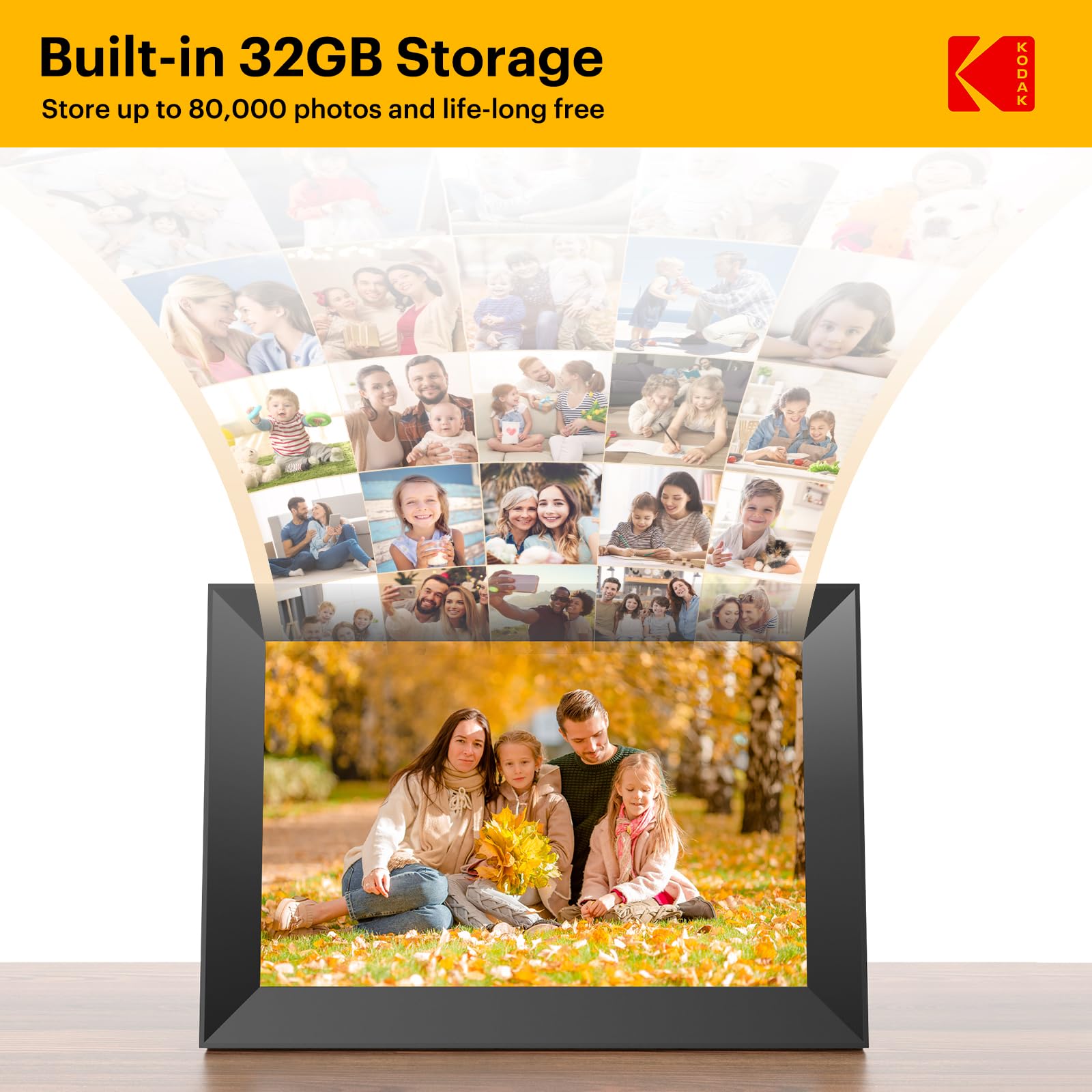 Foto 3 | Marco De Fotos Digital Kodak Con Memoria Wifi De 32 Gb De 10,1 Pulgadas - Venta Internacional.