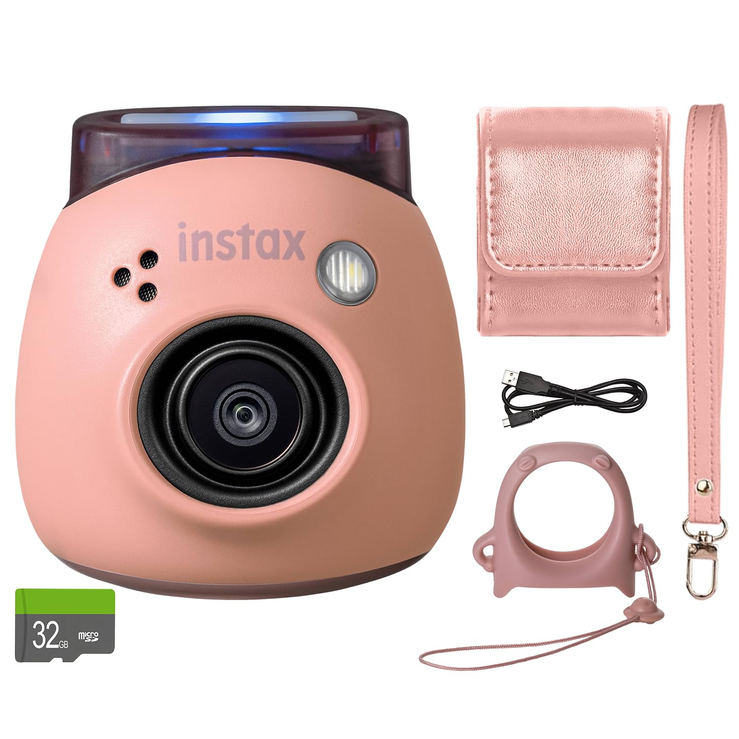 Foto 2 pulgar | Cámara Digital Fujifilm Instax Pal Rosa Empolvado Con Accesorio - Venta Internacional.