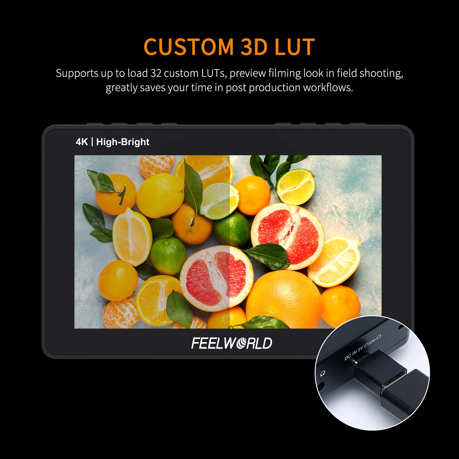 Foto 5 | Cámara Y Monitor De Campo Feelworld F5 Prox 5.5 Pulgadas 1600 Nit Con Bolsa - Venta Internacional.