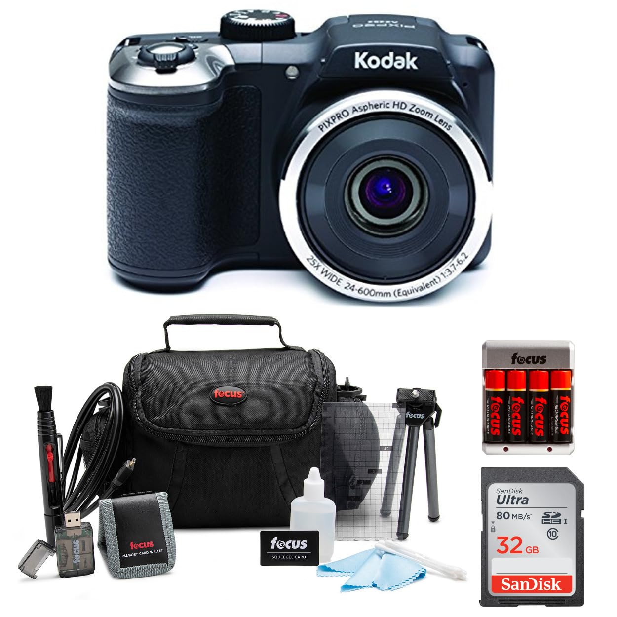 Foto 1 | Cámara Digital Kodak Pixpro Az252 Astro Zoom 16mp (negra) - Venta Internacional.