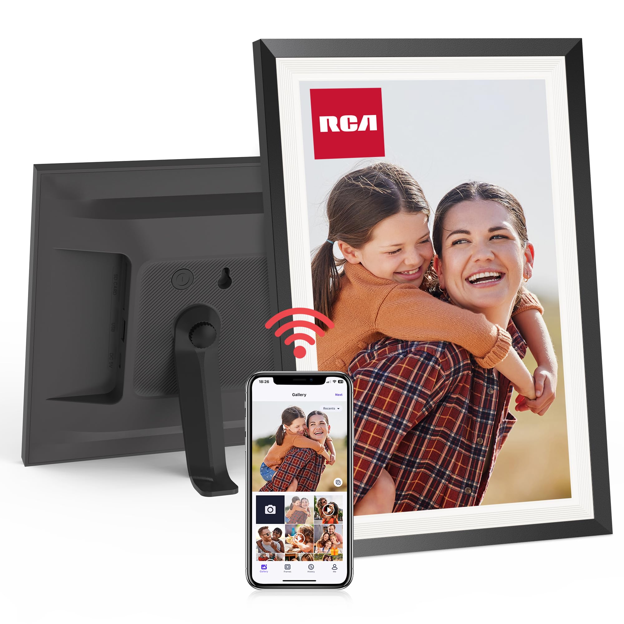 Marco De Fotos Digital Wifi Rca De 10.1 Pulgadas Con Pantalla Táctil Hd Ips - Venta Internacional.