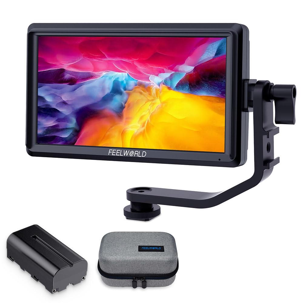 Foto 2 pulgar | Cámara Y Monitor De Campo Feelworld S55 V3 De 6 Pulgadas Fhd Con Batería - Venta Internacional.