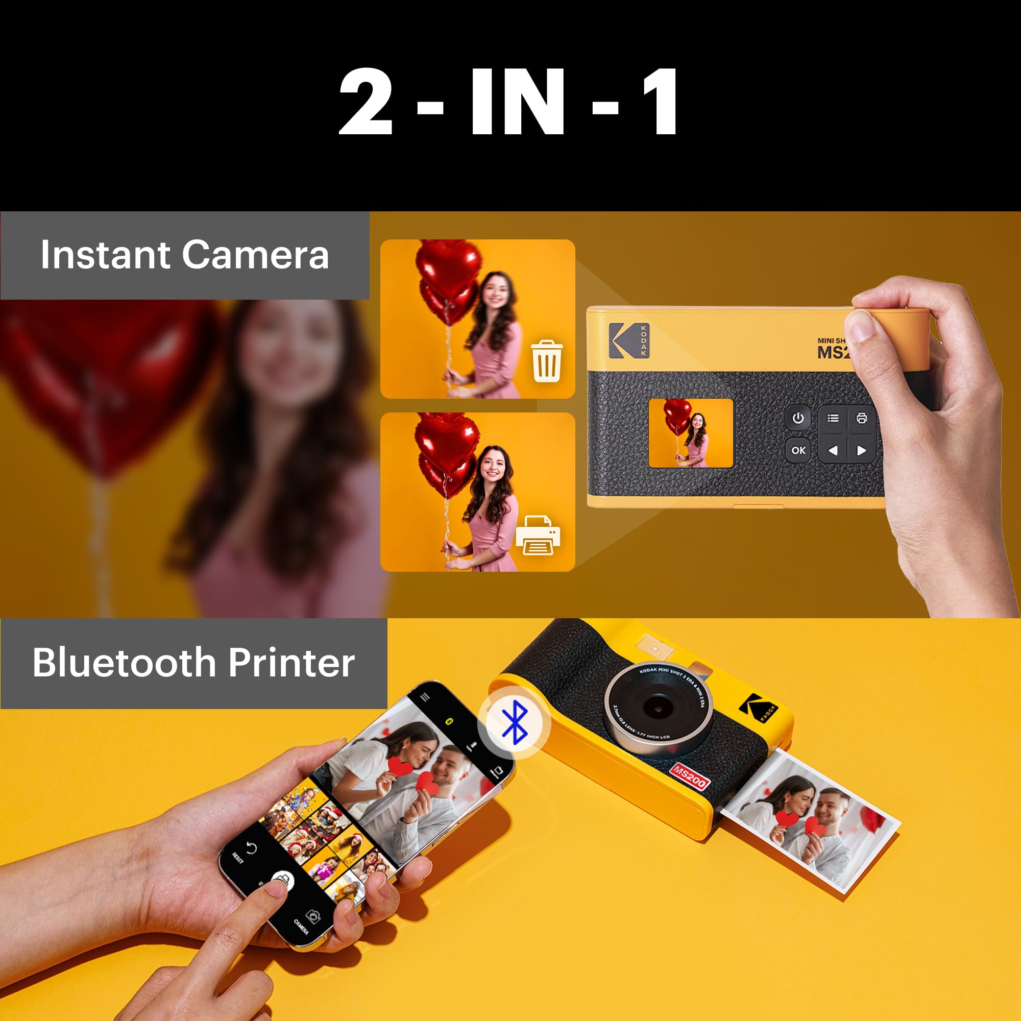 Foto 2 | Cámara Instantánea E Impresora Fotográfica Kodak Mini Shot 2 Era - Venta Internacional.