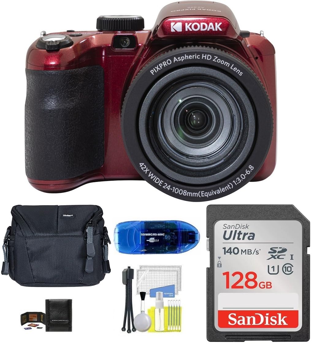 Cámara Digital Kodak Pixpro Az425 20mp 42x Zoom Roja - Venta Internacional. $6,477