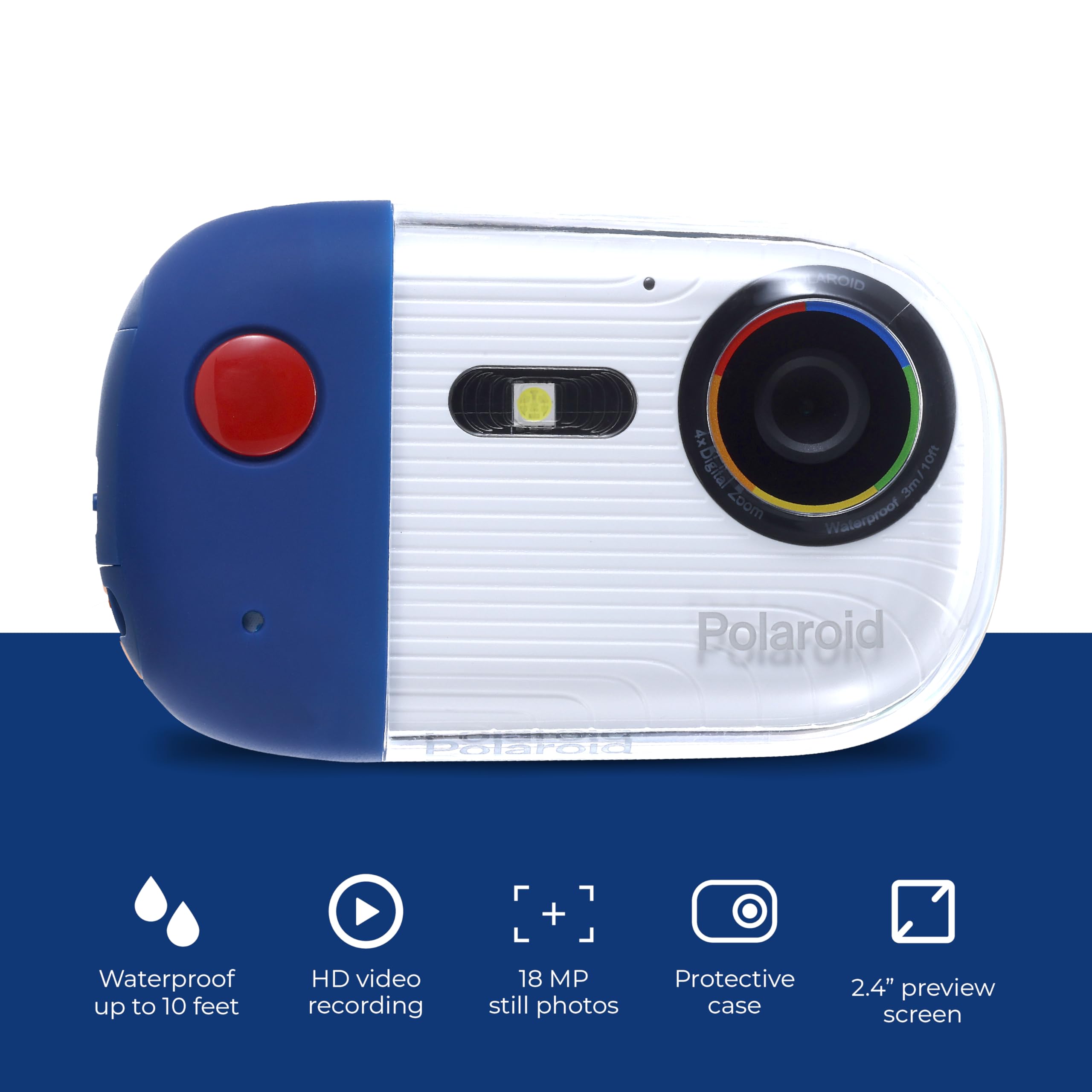 Foto 3 | Cámara Submarina Sakar Polaroid 18mp 4k Uhd Para Bucear - Venta Internacional.