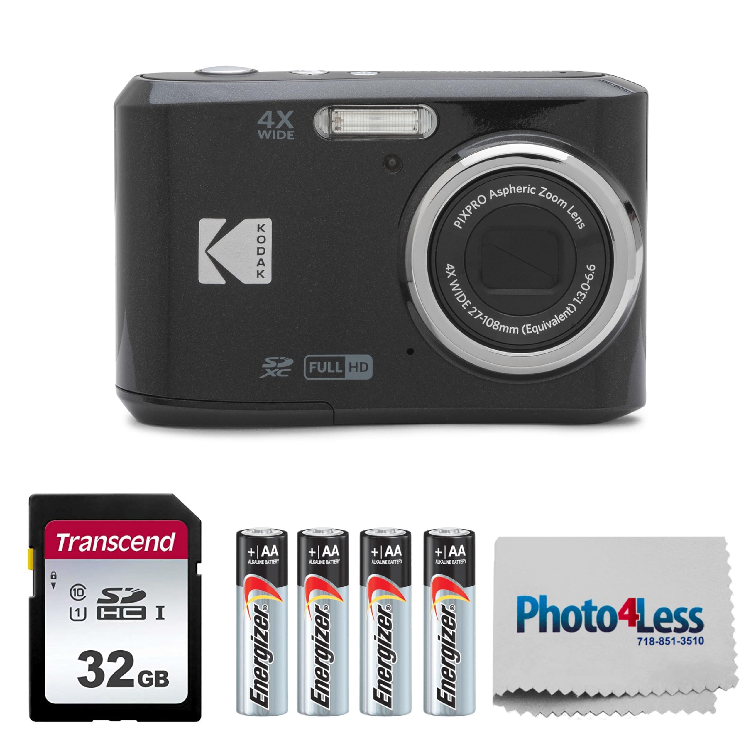 Cámara Digital Kodak Pixpro Fz45, 16 Mp, Zoom 4x, 27 Mm, Lcd De 2,7 Pulgadas - Venta Internacional. $4,725