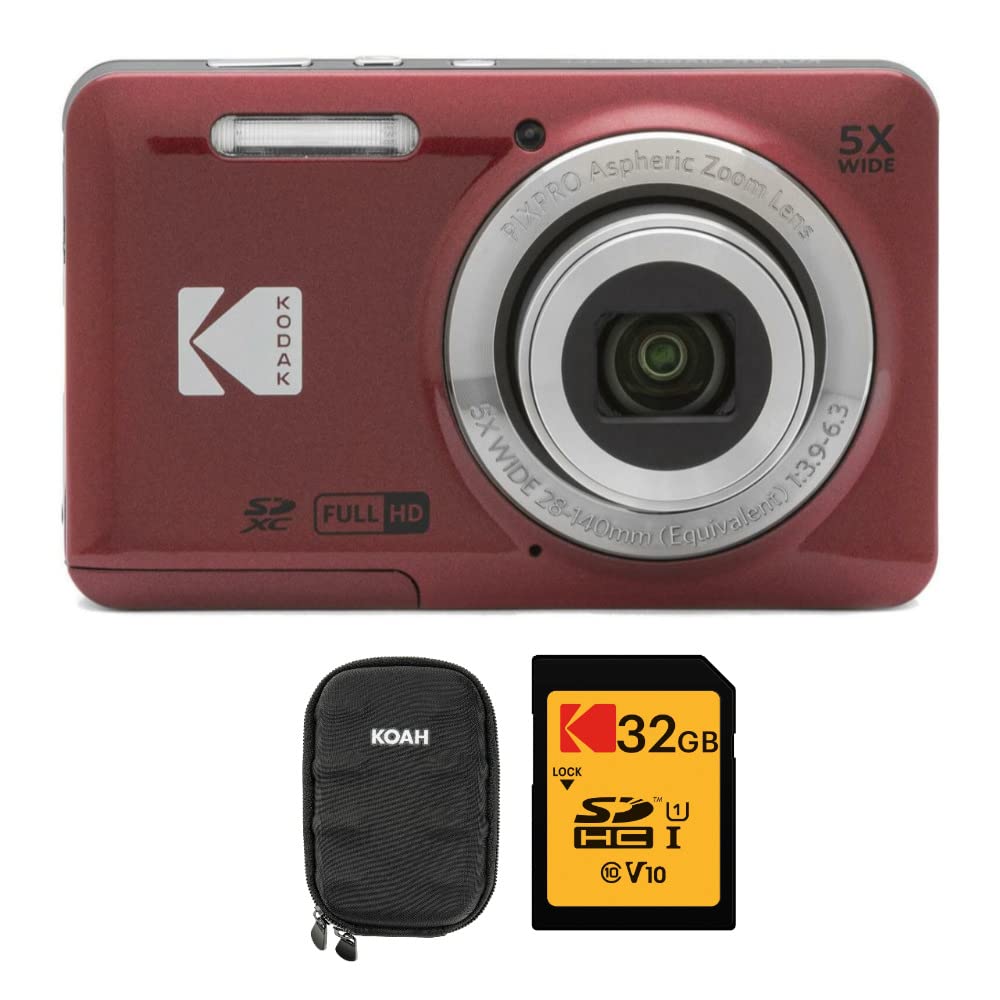 Foto 1 | Cámara Digital Kodak Pixpro Friendly Zoom Fz55 (roja) - Venta Internacional.
