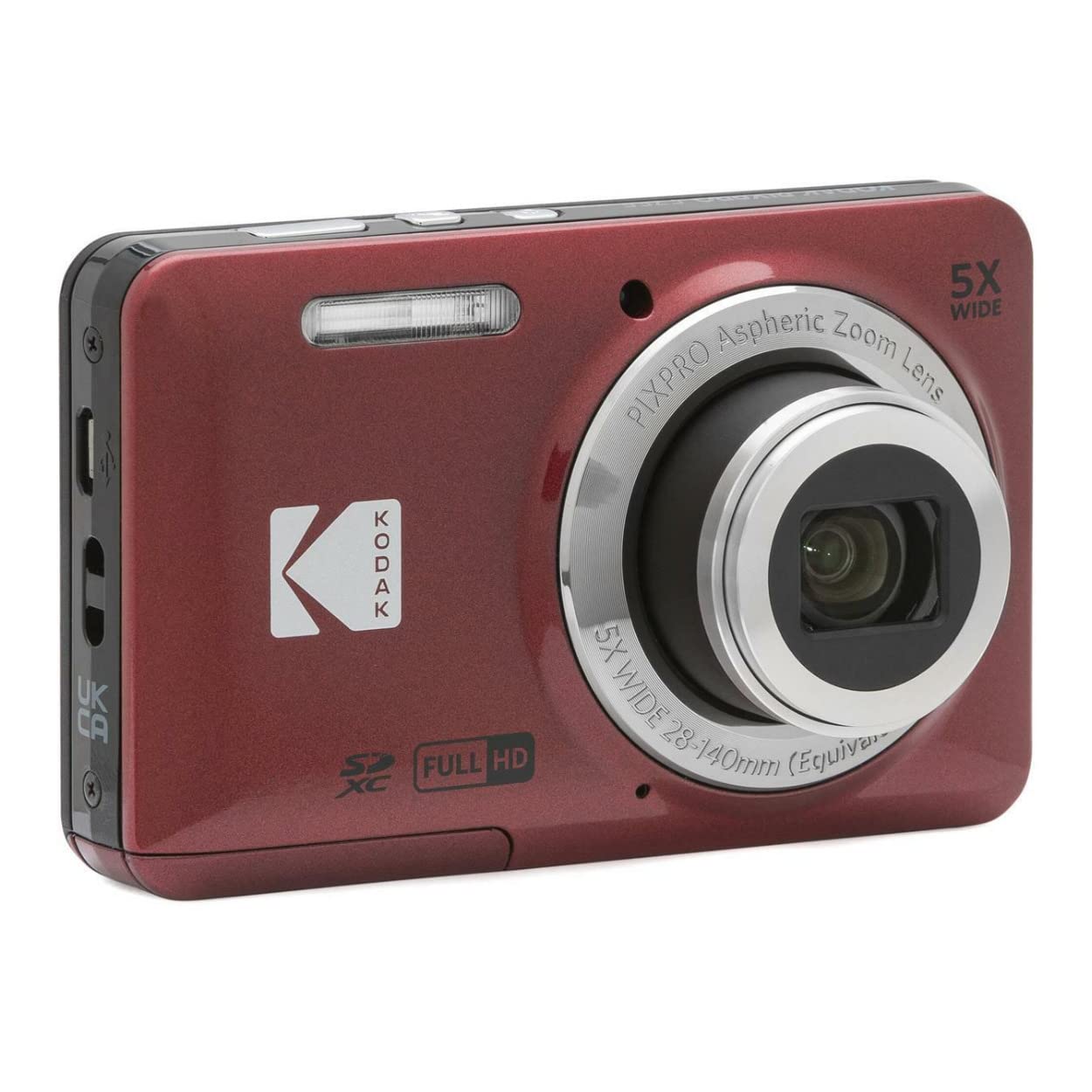 Foto 6 pulgar | Cámara Digital Kodak Pixpro Friendly Zoom Fz55 (roja) - Venta Internacional.