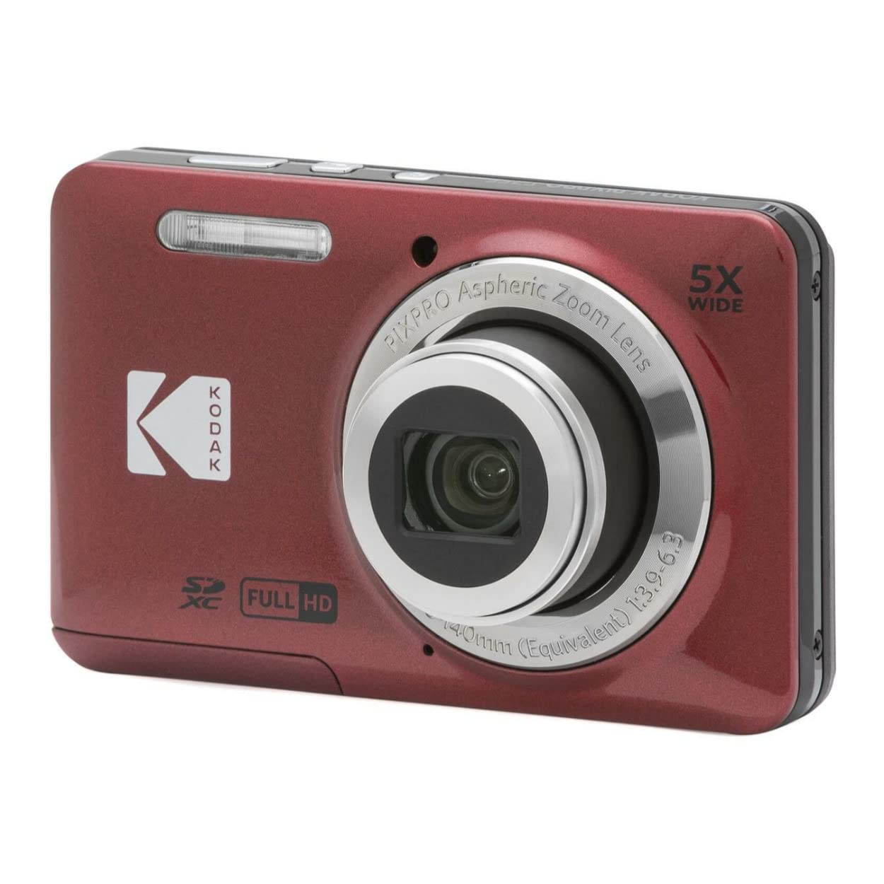 Foto 7 pulgar | Cámara Digital Kodak Pixpro Friendly Zoom Fz55 (roja) - Venta Internacional.