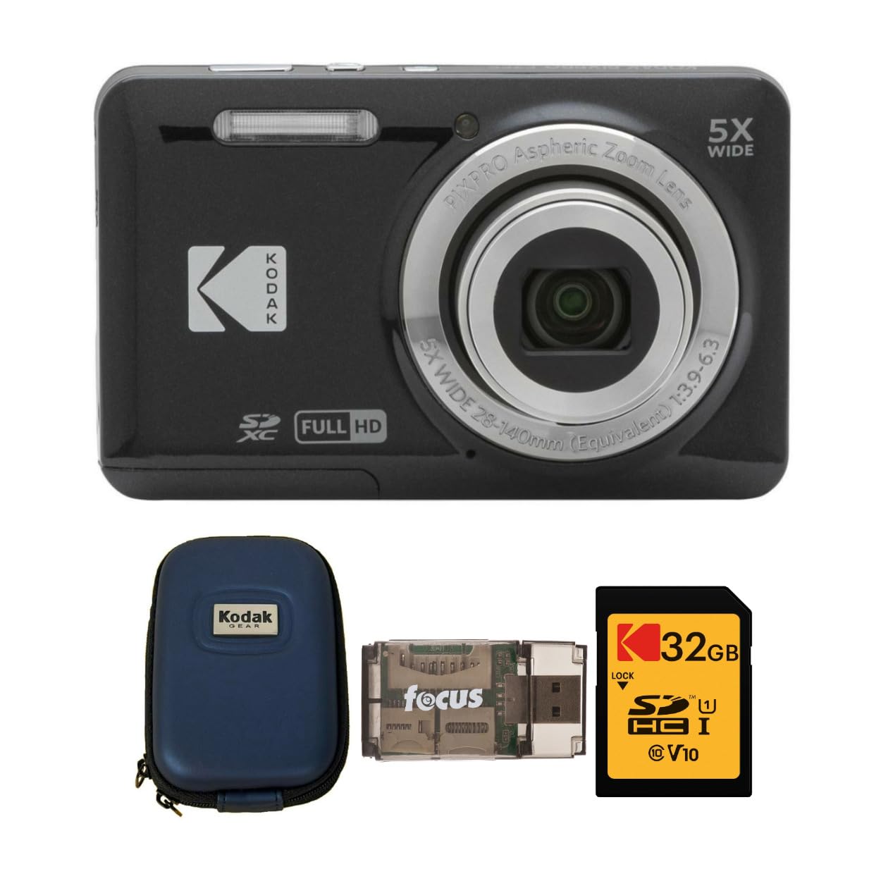 Foto 1 | Cámara Digital Kodak Pixpro Friendly Zoom Fz55 (negra) - Venta Internacional.