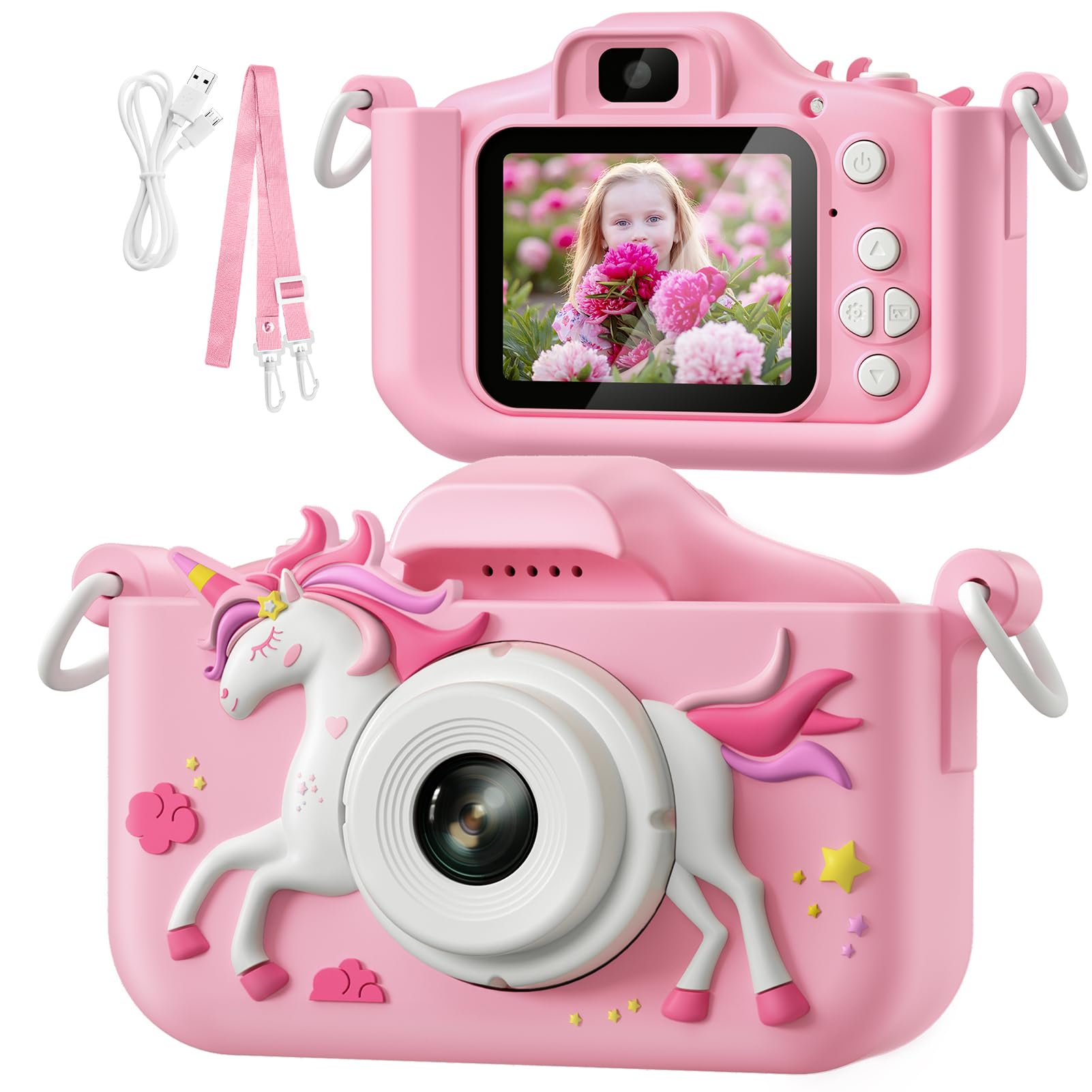 Foto 1 | Cámara Para Niños Hometall Upgrade 1080p Hd Selfie Con Tarjeta Sd De 32 Gb - Venta Internacional.