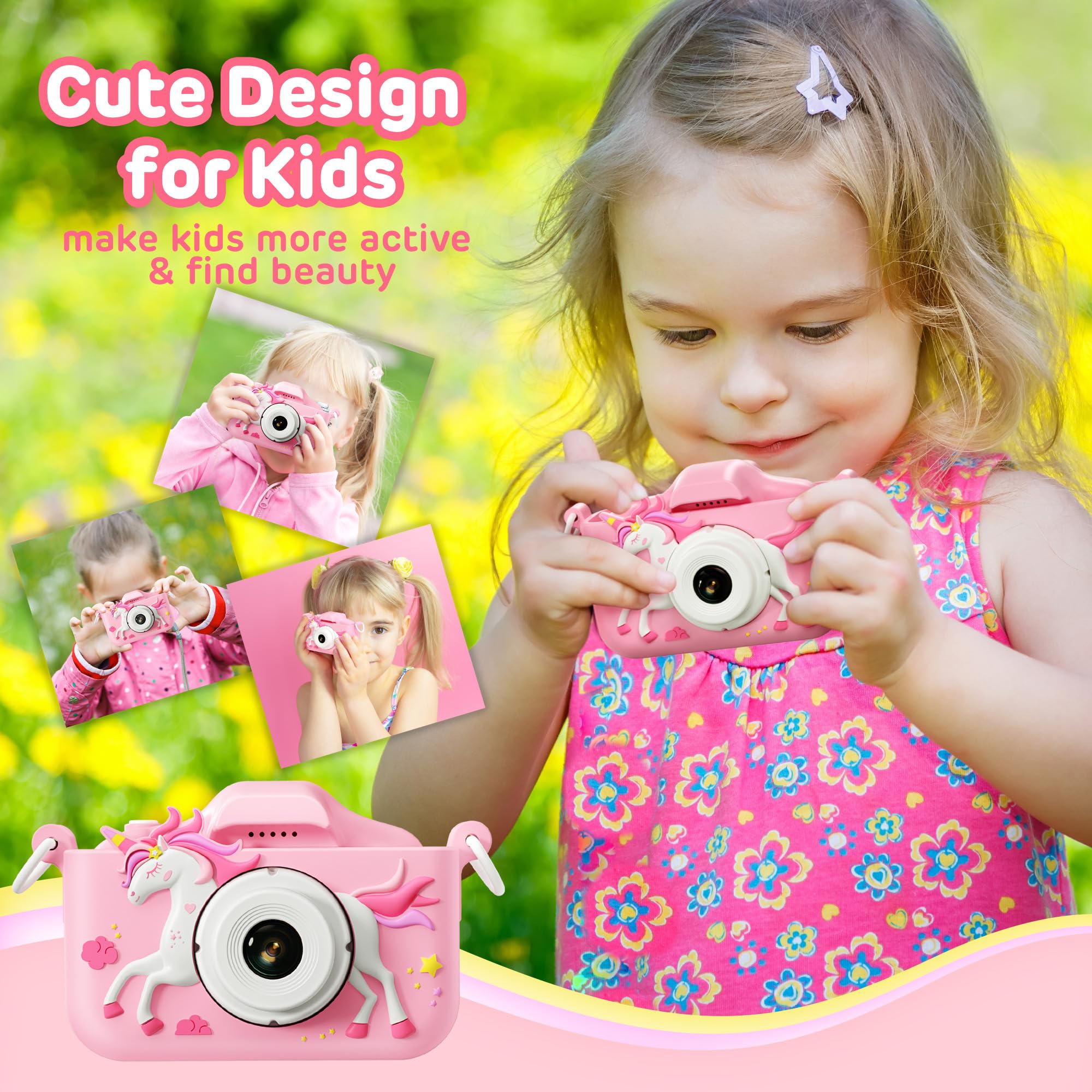 Foto 6 pulgar | Cámara Para Niños Hometall Upgrade 1080p Hd Selfie Con Tarjeta Sd De 32 Gb - Venta Internacional.