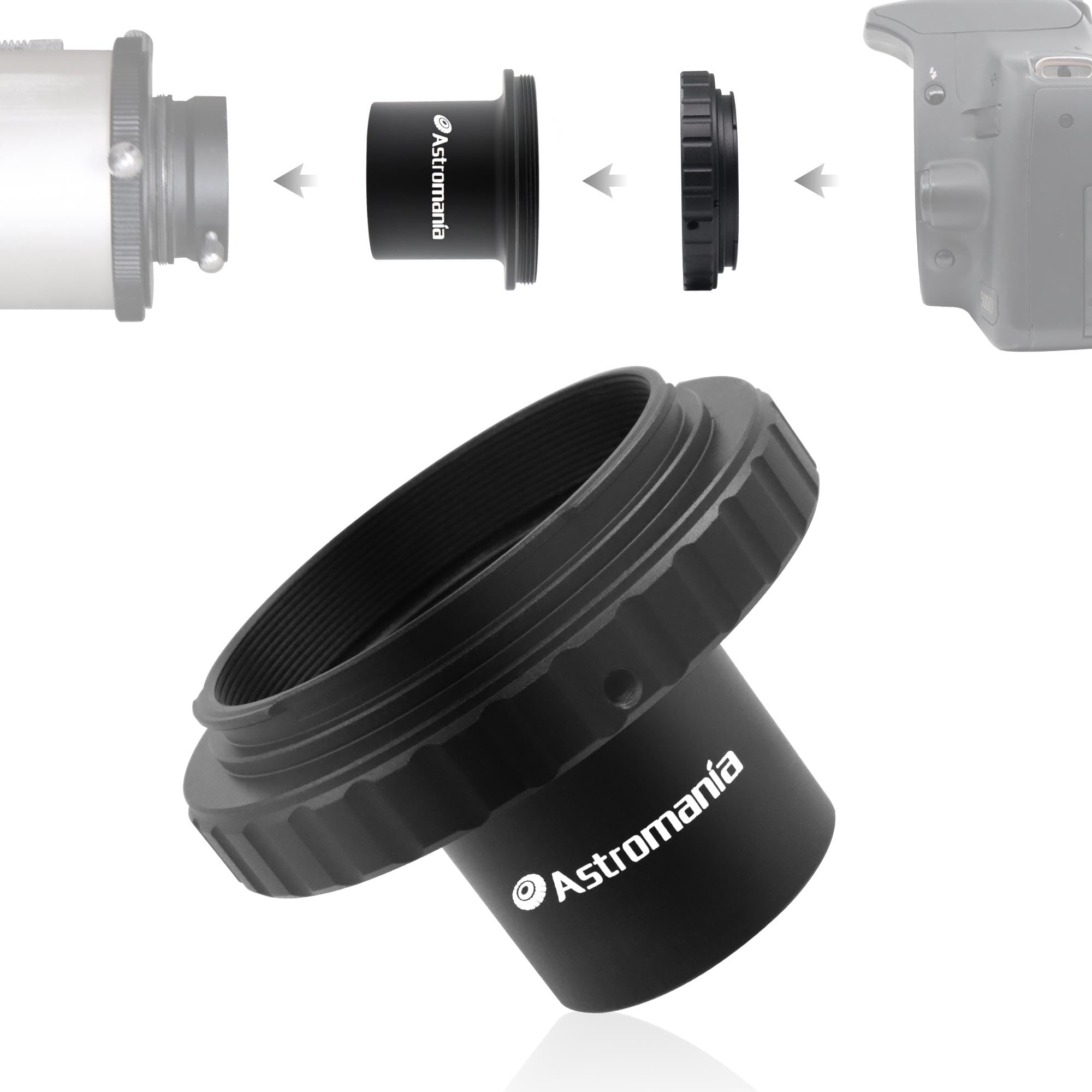 Foto 2 pulgar | Adaptador De Cámara Astromania T-ring Y M42 A 1.25 Para Canon Eos - Venta Internacional.
