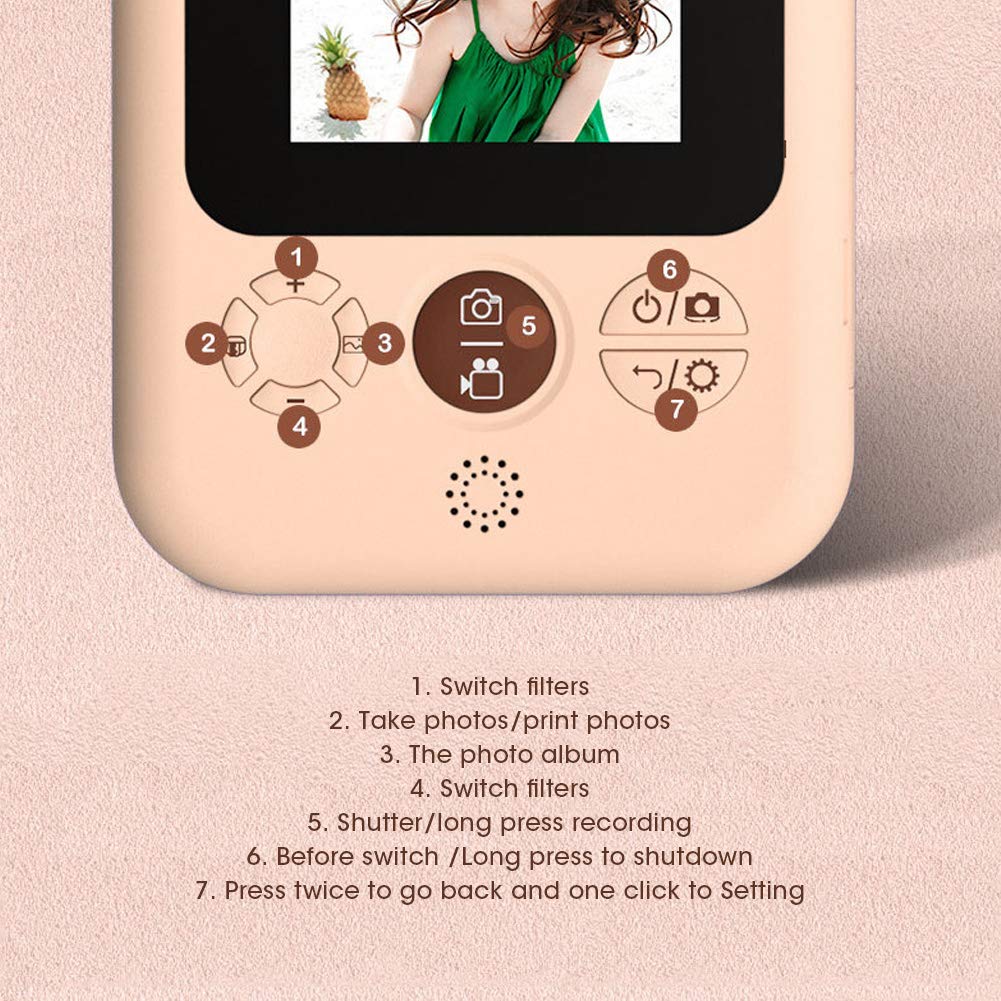 Foto 2 | Cámara Lazmin112 Kids Print Con Fotografía/vídeo Hd De 12 Mp, 1500 Mah - Venta Internacional.