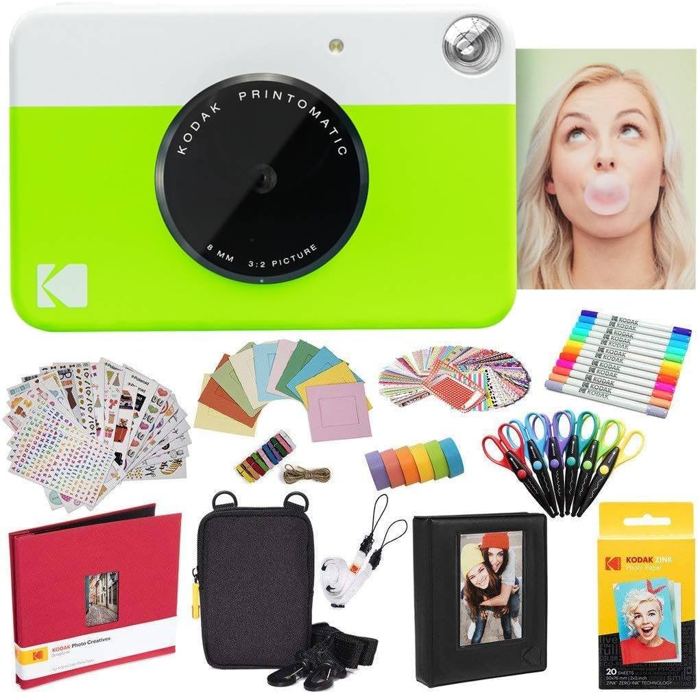 Cámara Instantánea Kodak Printomatic Green + Zink Paper Y Más - Venta Internacional.