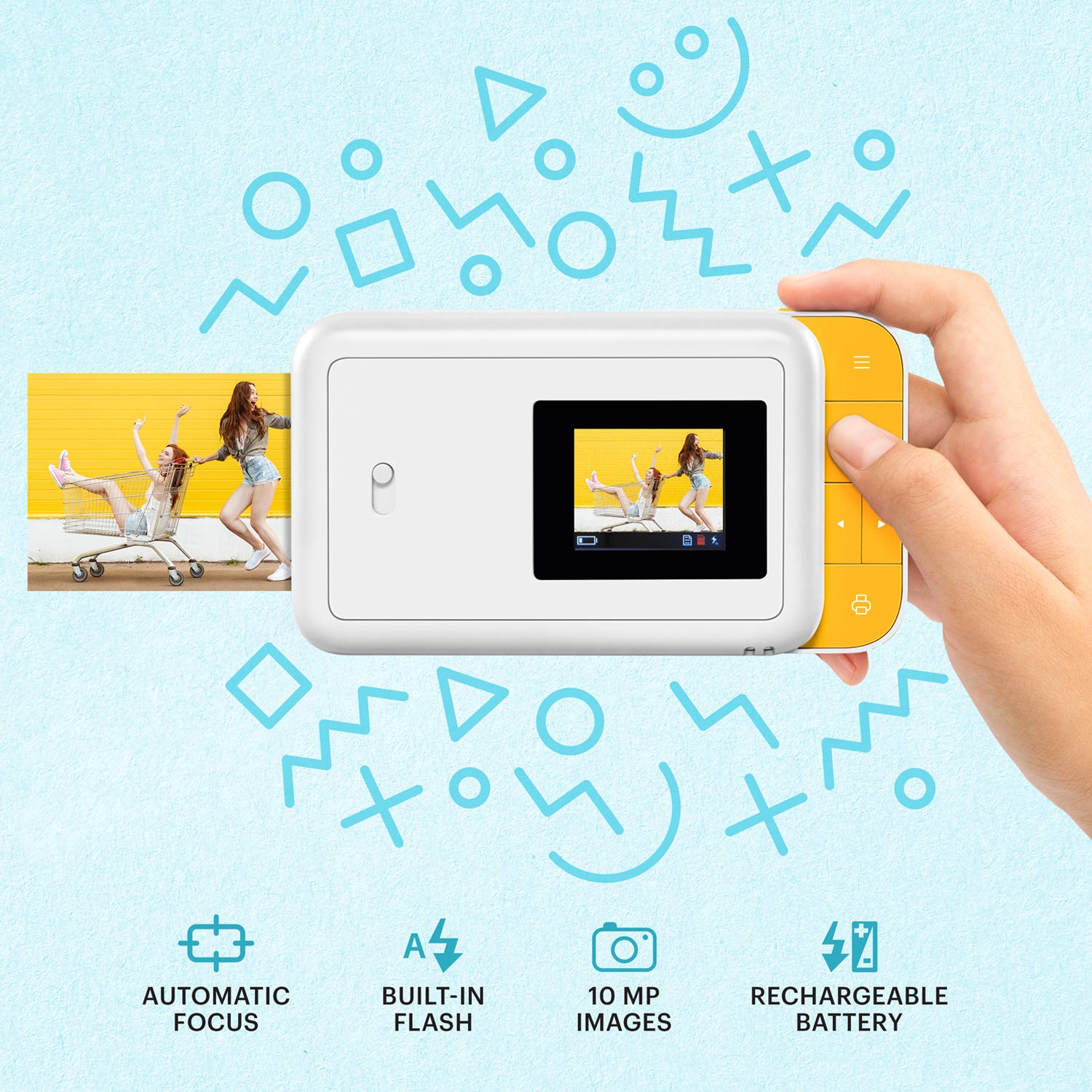Foto 2 | Cámara Digital De Impresión Instantánea Kodak Smile De 10 Mp Con Impresora 2x3 - Venta Internacional.