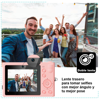Foto 4 | Camara Digital Vak F3l 5k 2 Lentes Selfie Aro Luz Wifi 64mp