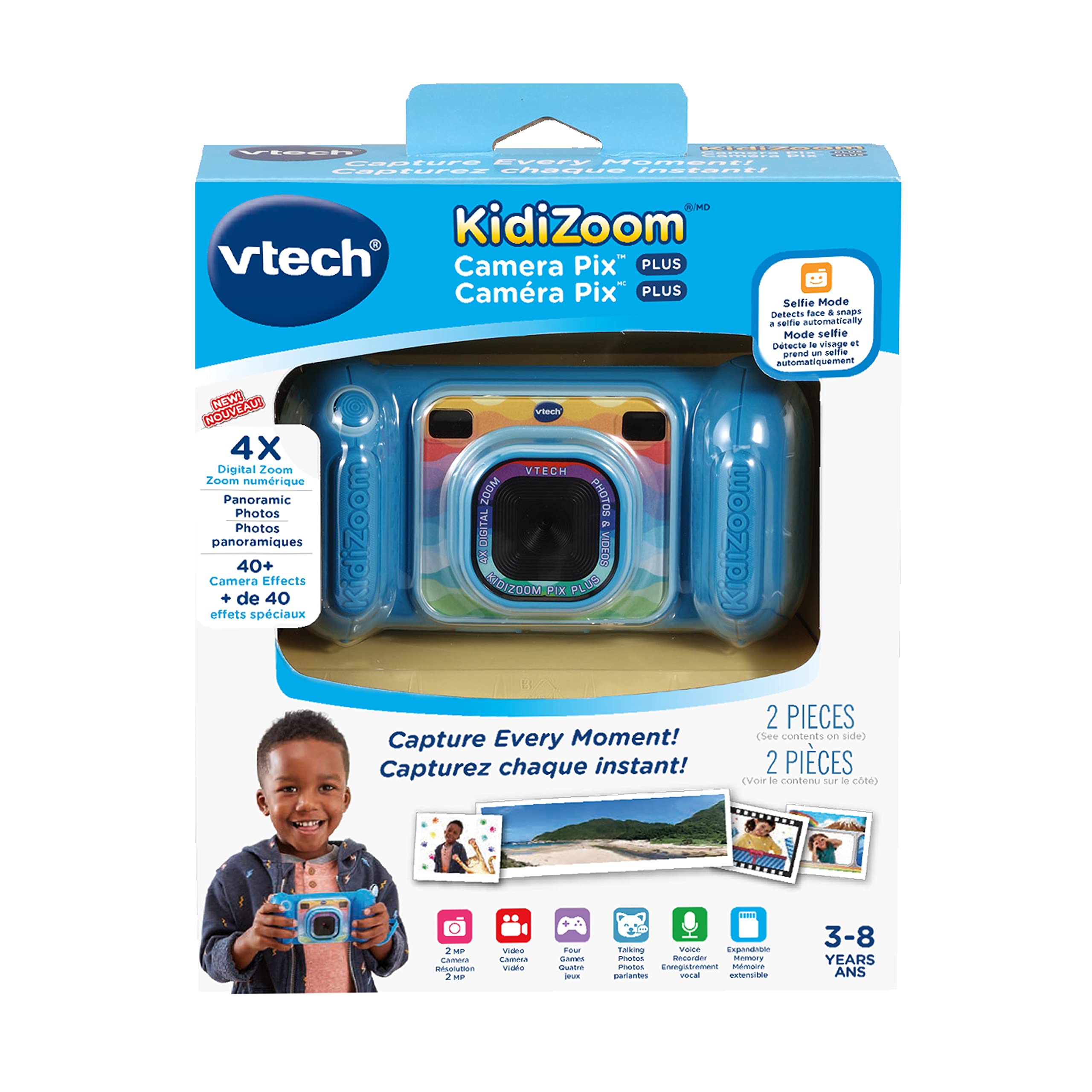 Foto 6 pulgar | Cámara Vtech Kidizoom Camera Pix Blue 3+ (bilingüe) - Venta Internacional.