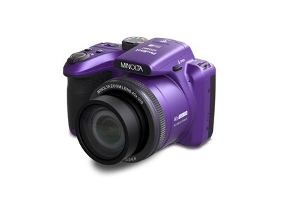 Foto 3 | Cámara Digital Minolta 20mp 40x Zoom 1080p Fhd Video Púrpura - Venta Internacional.