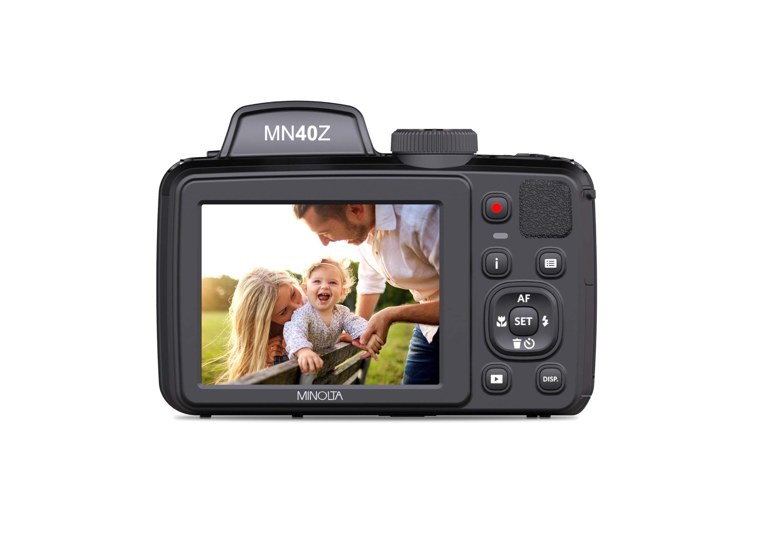 Foto 2 | Cámara Digital Minolta, 20mp, Zoom 40x, 1080p, Fhd, Vídeo Negra - Venta Internacional.