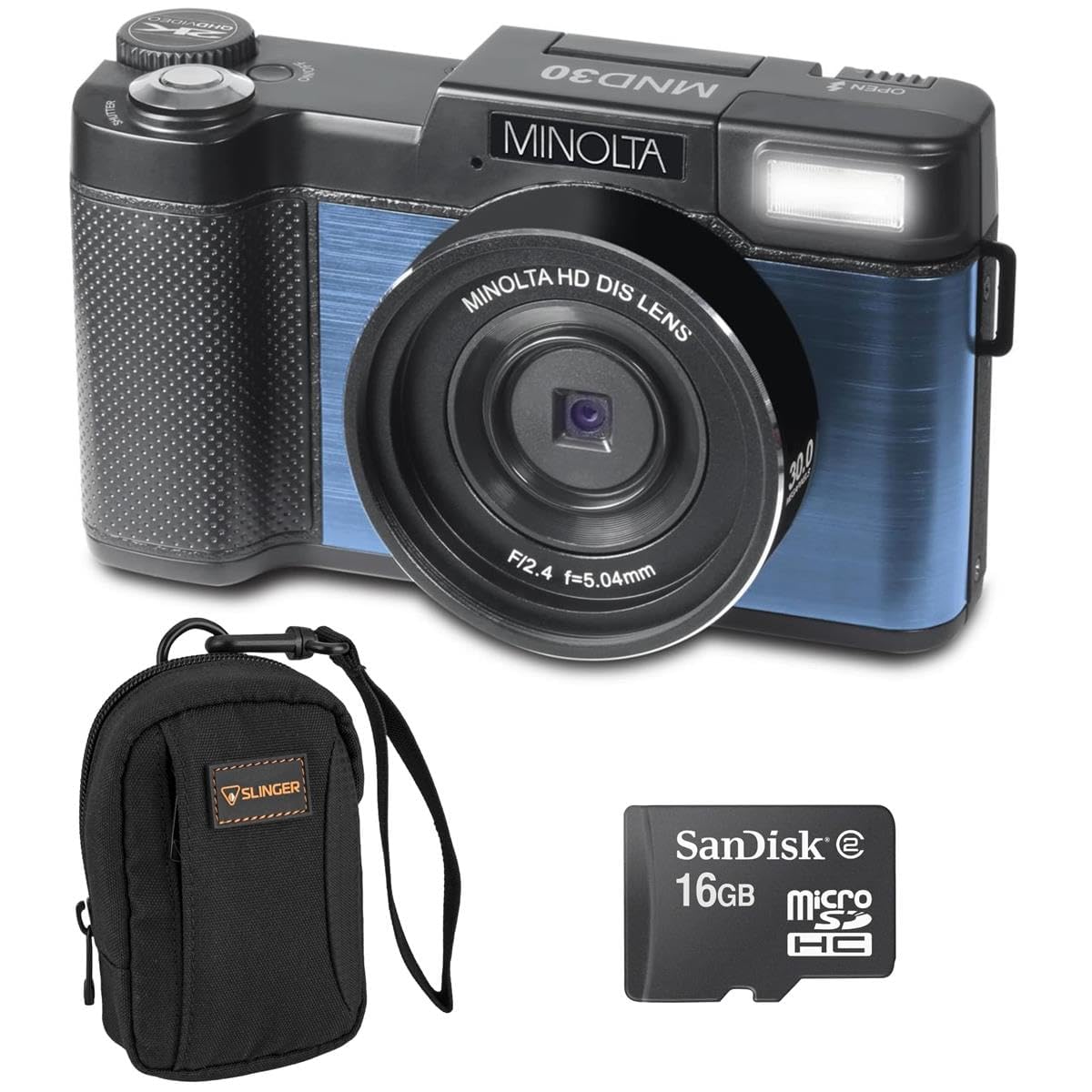 Foto 1 | Cámara Digital Minolta Mnd30 30mp 2.7k Qhd 3.0 Pantalla Lcd - Venta Internacional.