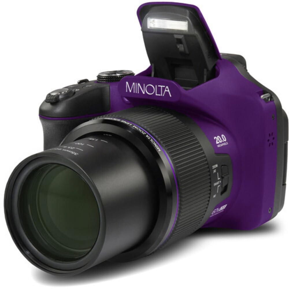 Foto 5 | Cámara Digital Minolta Pro Shot 20mp 67x Zoom 1080p Púrpura - Venta Internacional.